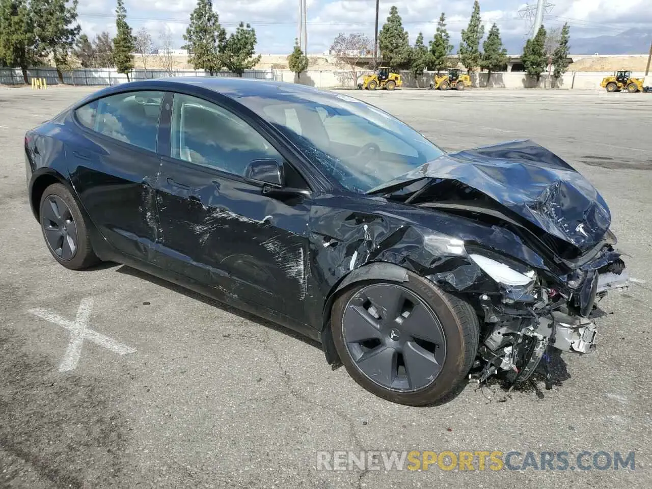 4 Фотография поврежденного автомобиля 5YJ3E1EA9NF342612 TESLA MODEL 3 2022