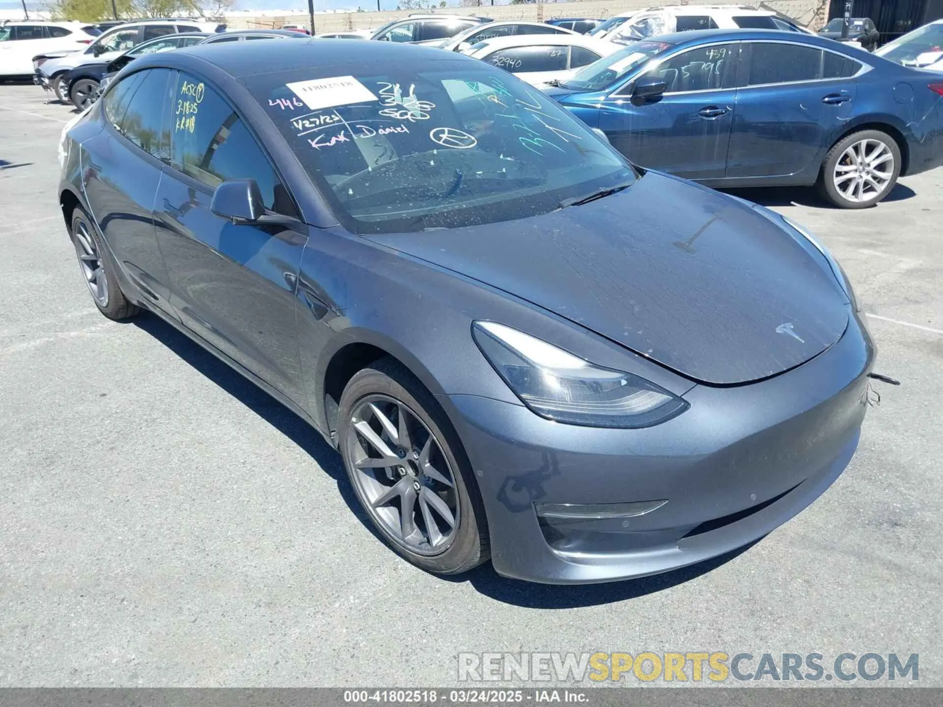 1 Photograph of a damaged car 5YJ3E1EA9NF343579 TESLA MODEL 3 2022