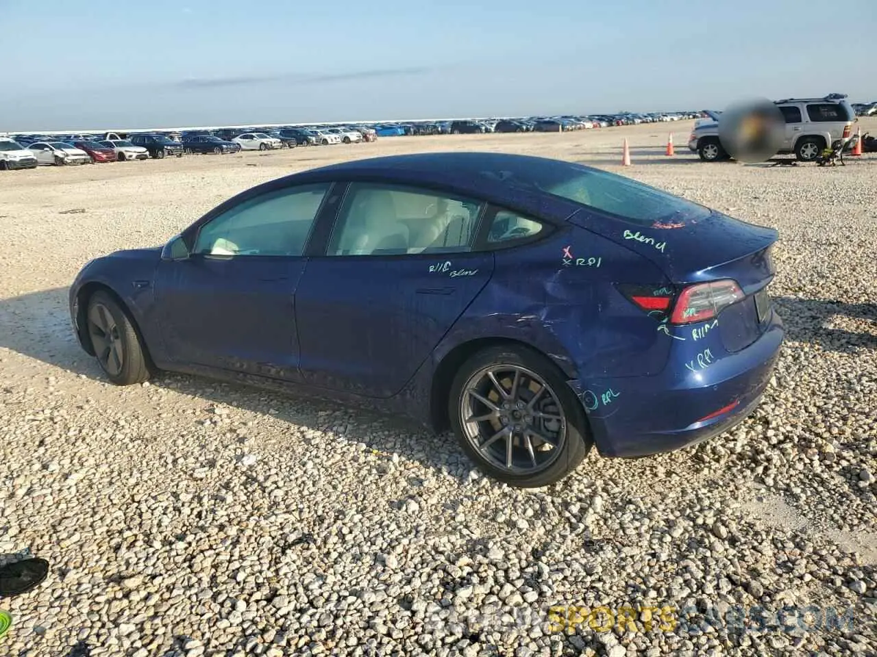 2 Фотография поврежденного автомобиля 5YJ3E1EA9NF345347 TESLA MODEL 3 2022