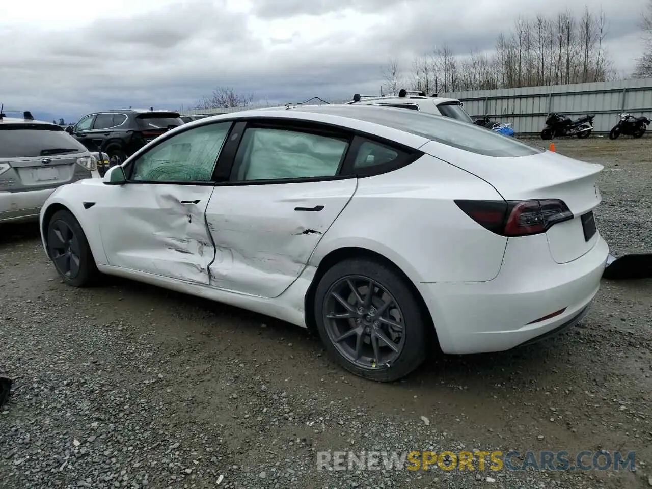 2 Фотография поврежденного автомобиля 5YJ3E1EA9NF360138 TESLA MODEL 3 2022
