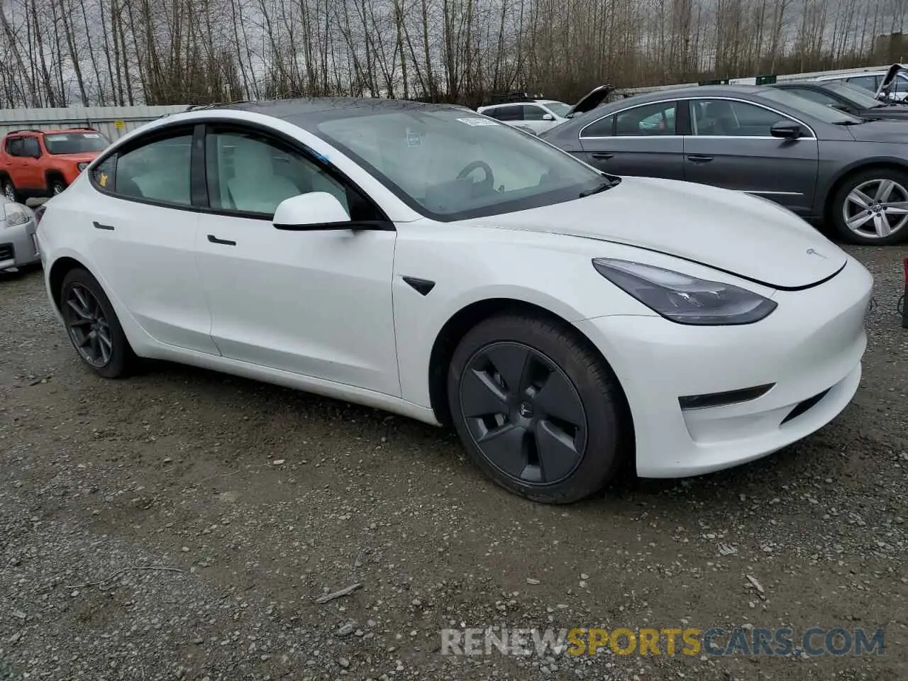 4 Фотография поврежденного автомобиля 5YJ3E1EA9NF360138 TESLA MODEL 3 2022