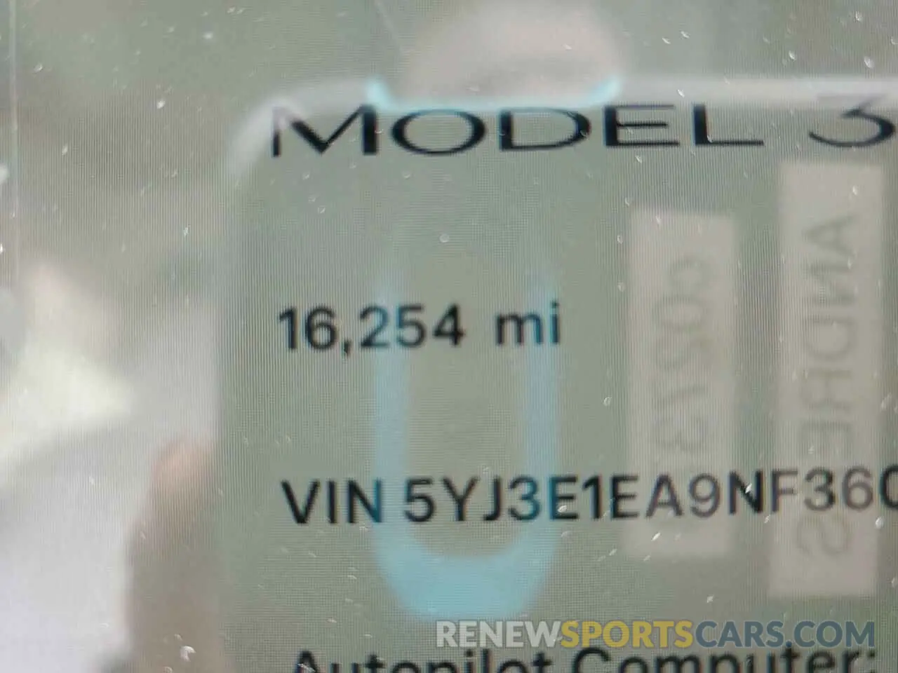 9 Фотография поврежденного автомобиля 5YJ3E1EA9NF360138 TESLA MODEL 3 2022
