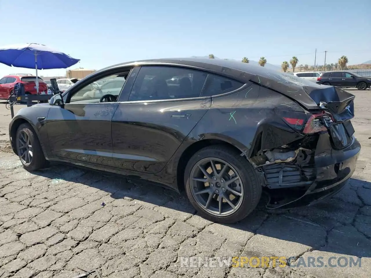 2 Фотография поврежденного автомобиля 5YJ3E1EA9NF362021 TESLA MODEL 3 2022
