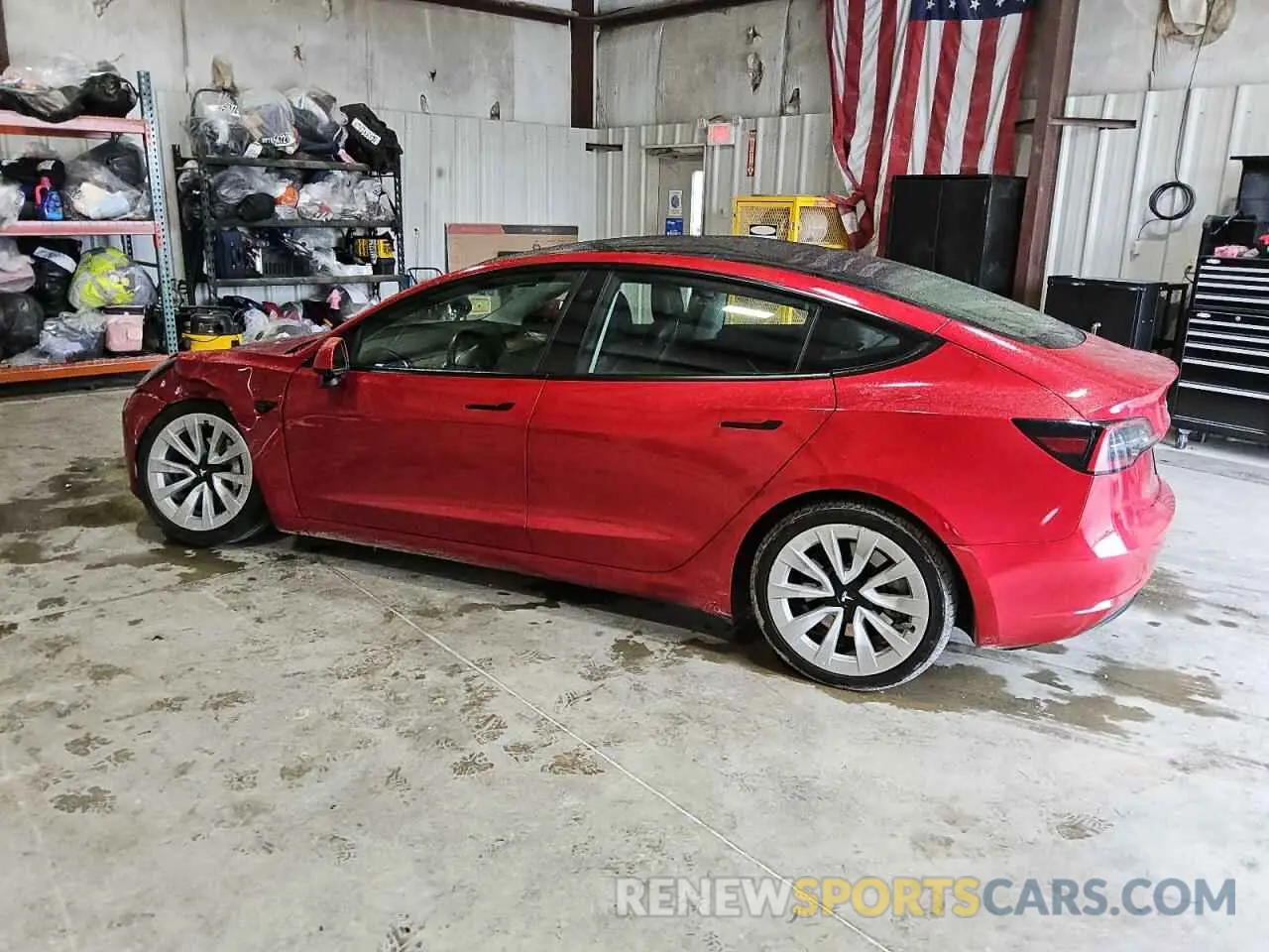 2 Photograph of a damaged car 5YJ3E1EA9NF368885 TESLA MODEL 3 2022