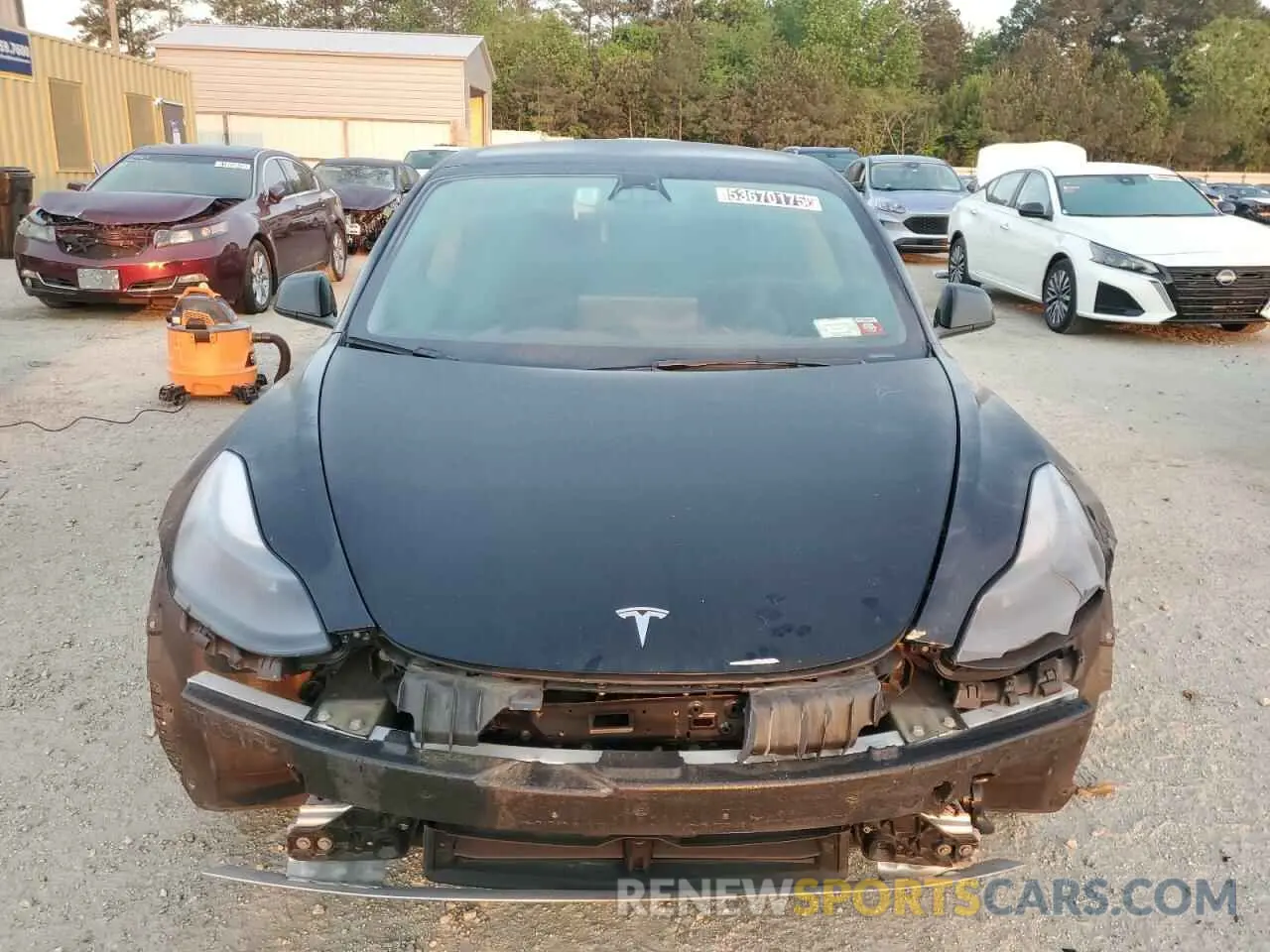 5 Фотография поврежденного автомобиля 5YJ3E1EA9NF369969 TESLA MODEL 3 2022