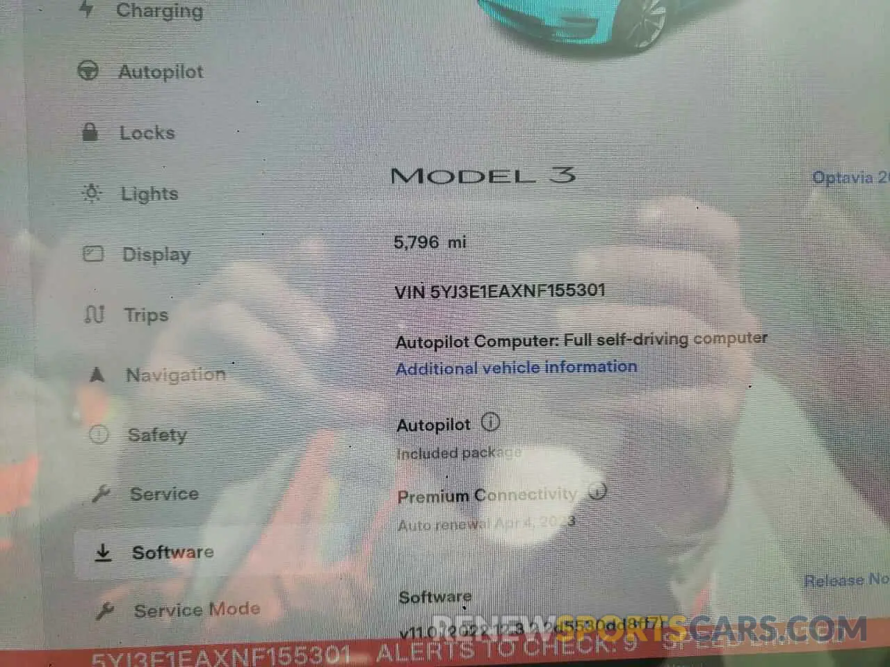 8 Photograph of a damaged car 5YJ3E1EAXNF155301 TESLA MODEL 3 2022