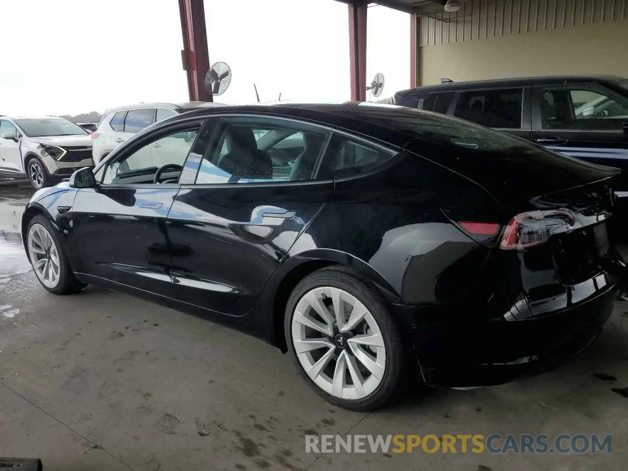 2 Photograph of a damaged car 5YJ3E1EAXNF186757 TESLA MODEL 3 2022