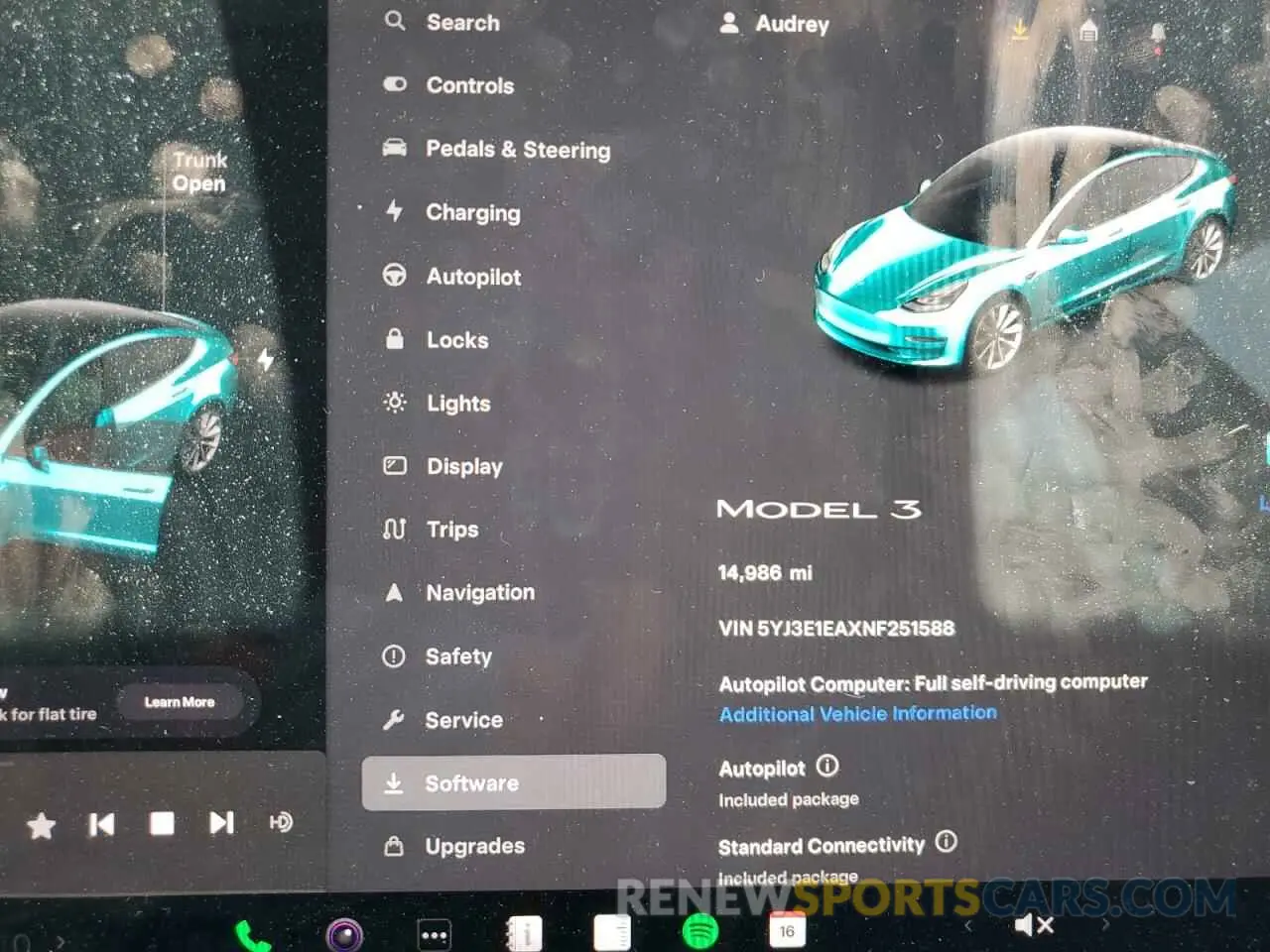 9 Photograph of a damaged car 5YJ3E1EAXNF251588 TESLA MODEL 3 2022