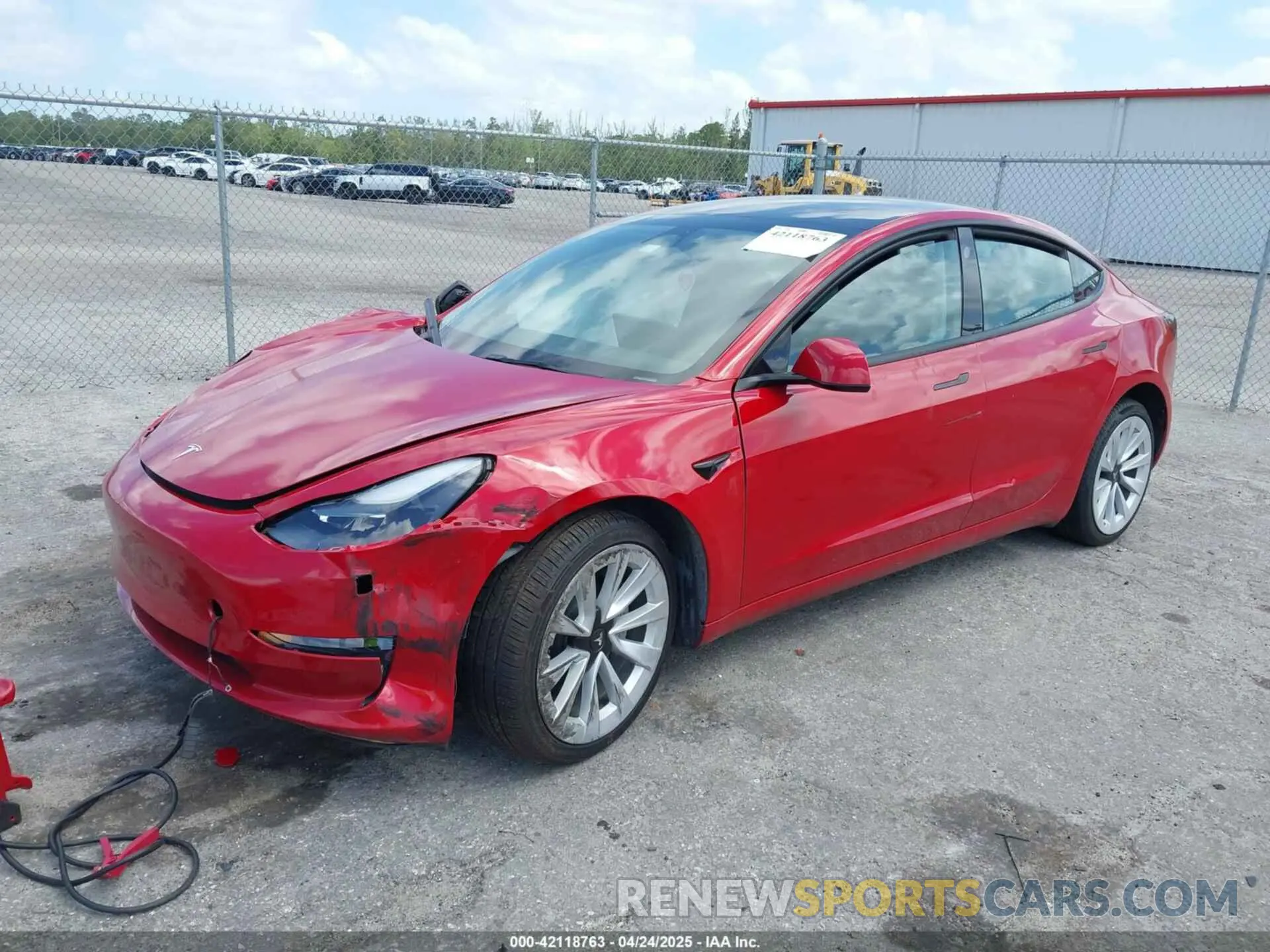 2 Фотография поврежденного автомобиля 5YJ3E1EAXNF288351 TESLA MODEL 3 2022