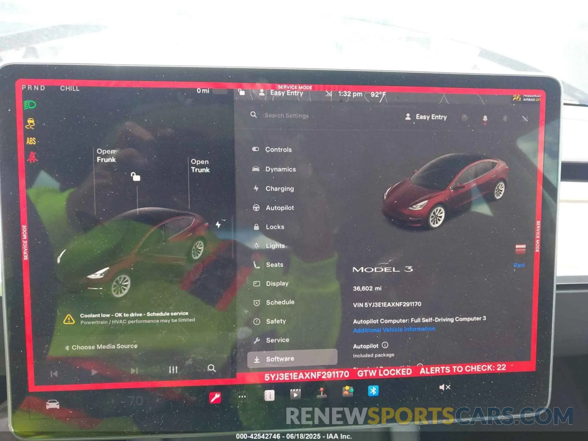 18 Photograph of a damaged car 5YJ3E1EAXNF291170 TESLA MODEL 3 2022