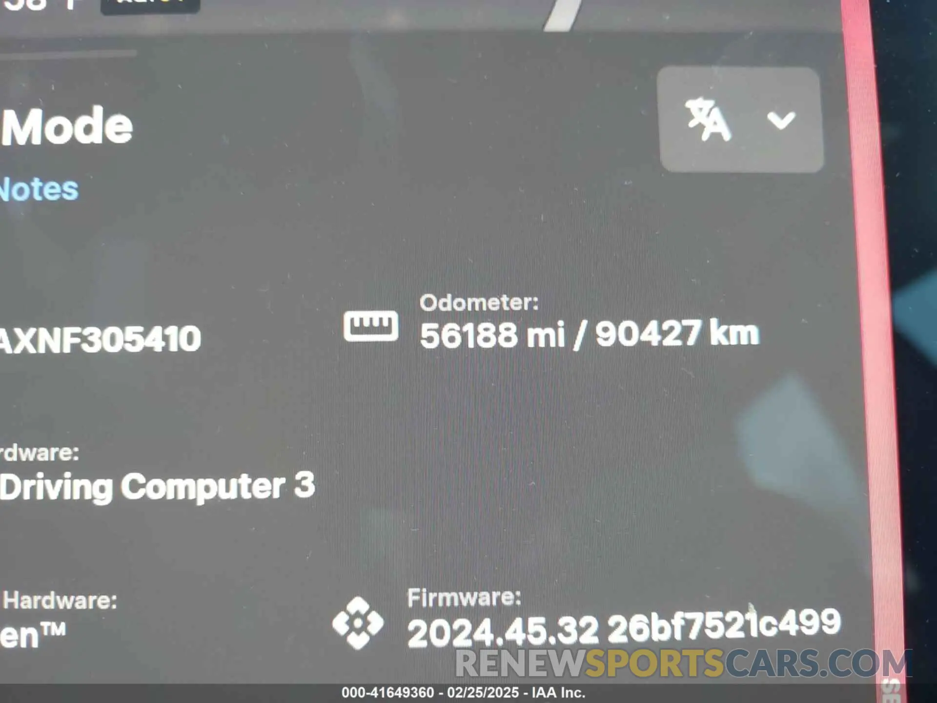 15 Фотография поврежденного автомобиля 5YJ3E1EAXNF305410 TESLA MODEL 3 2022