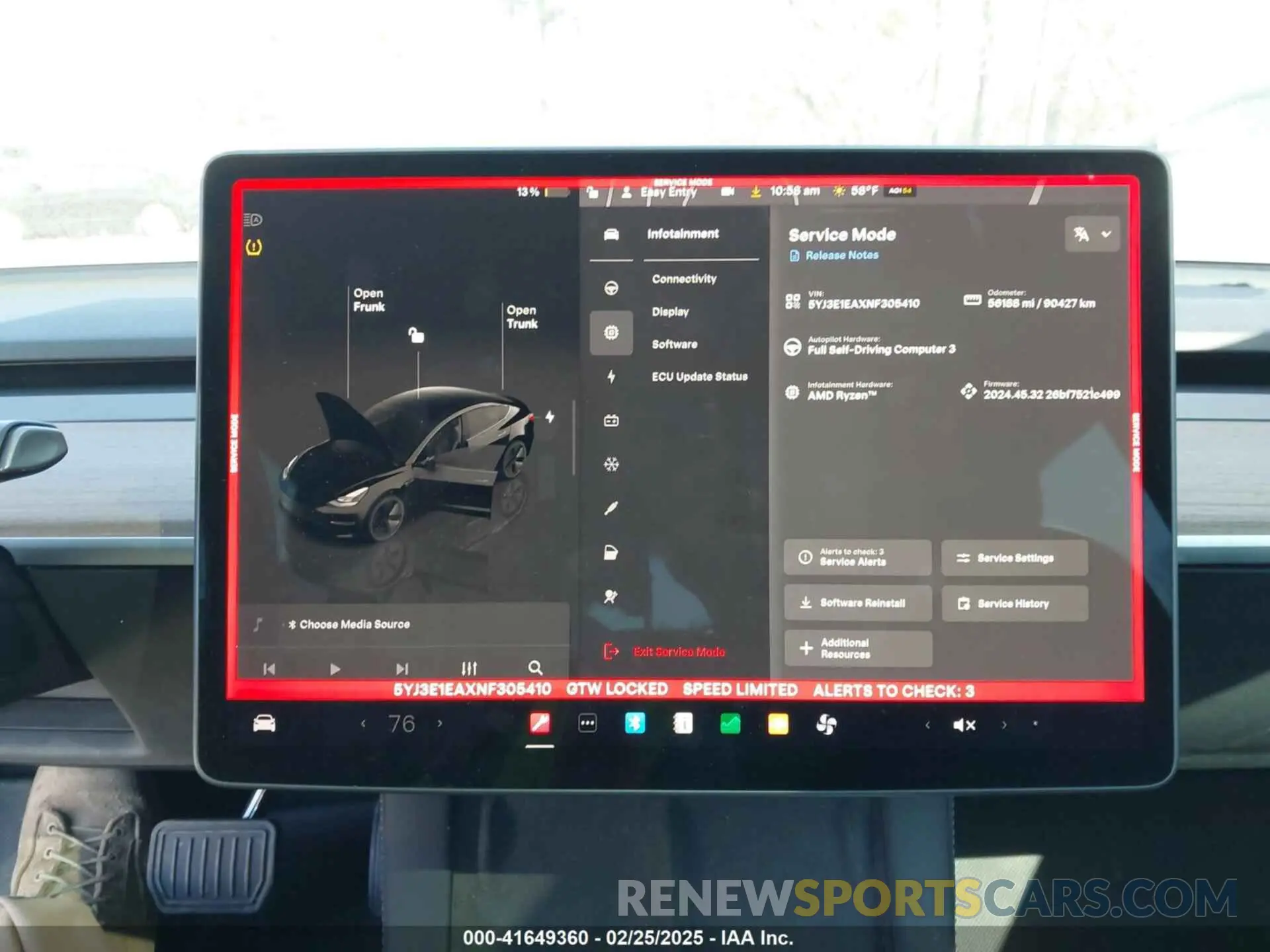 18 Фотография поврежденного автомобиля 5YJ3E1EAXNF305410 TESLA MODEL 3 2022
