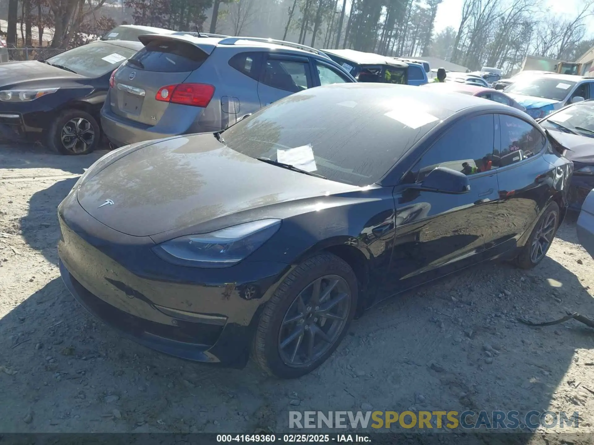 2 Фотография поврежденного автомобиля 5YJ3E1EAXNF305410 TESLA MODEL 3 2022
