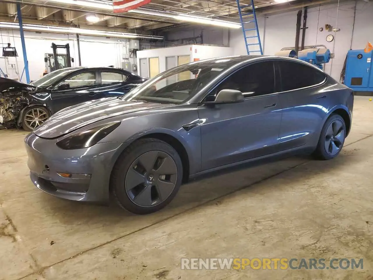 1 Photograph of a damaged car 5YJ3E1EAXNF313989 TESLA MODEL 3 2022