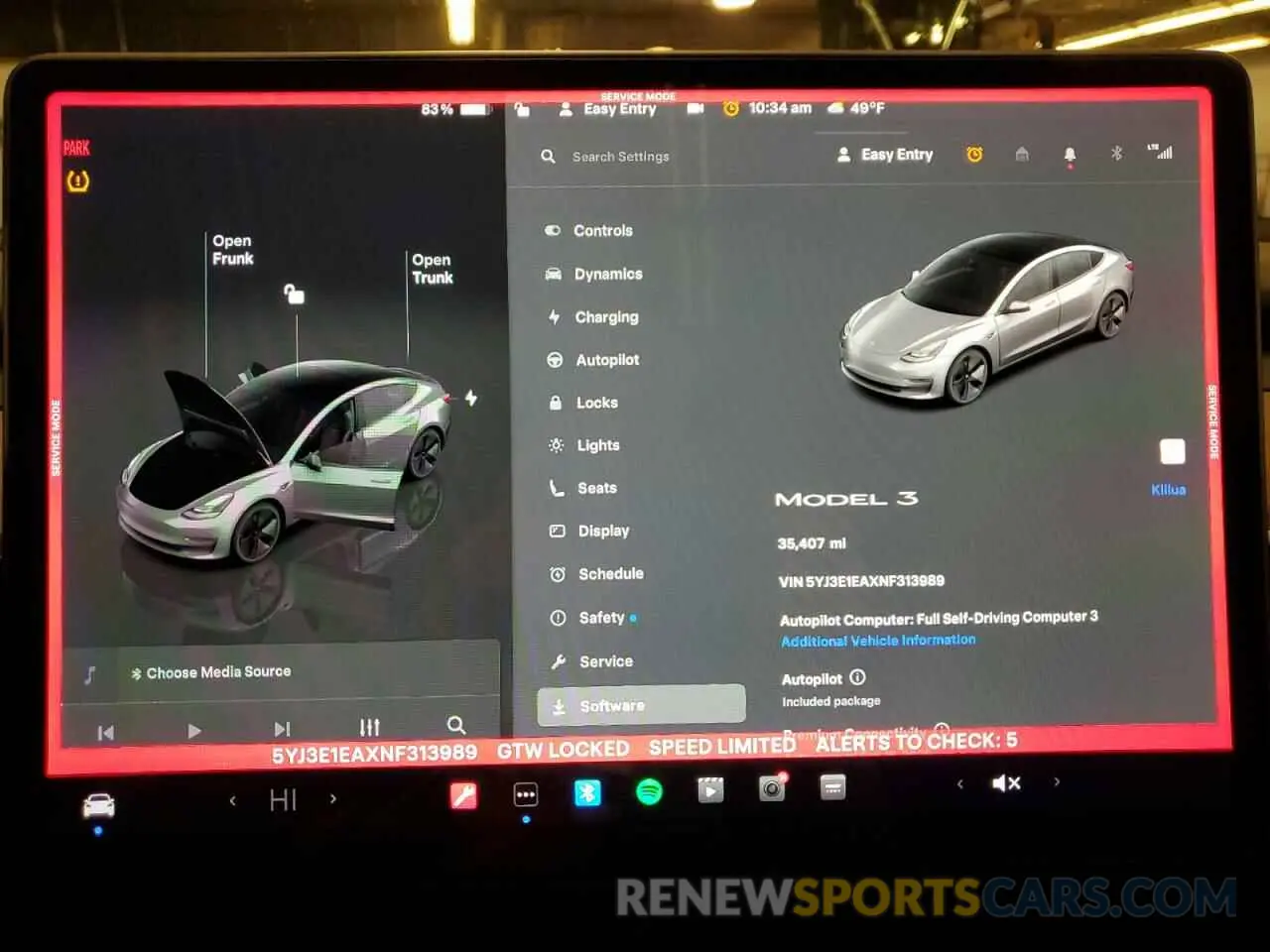 9 Photograph of a damaged car 5YJ3E1EAXNF313989 TESLA MODEL 3 2022