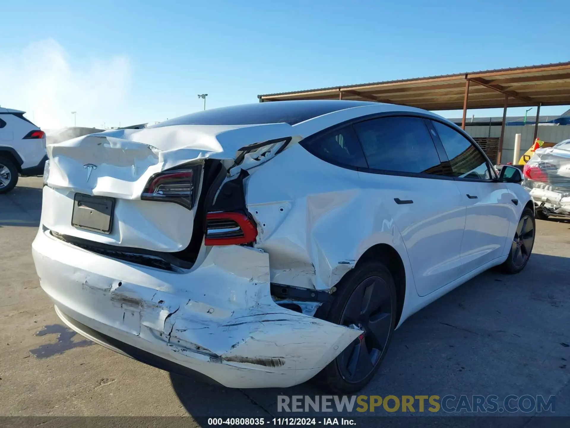 6 Photograph of a damaged car 5YJ3E1EAXNF330727 TESLA MODEL 3 2022