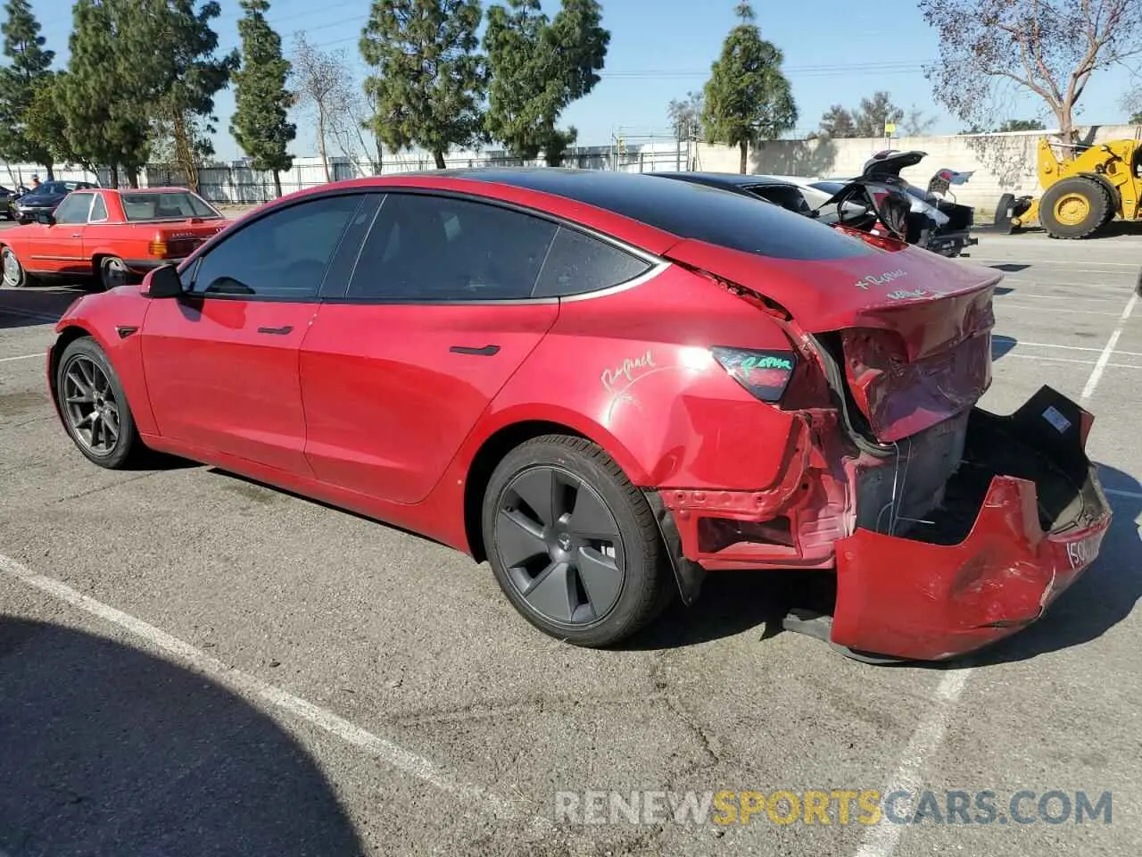 2 Photograph of a damaged car 5YJ3E1EAXNF339959 TESLA MODEL 3 2022