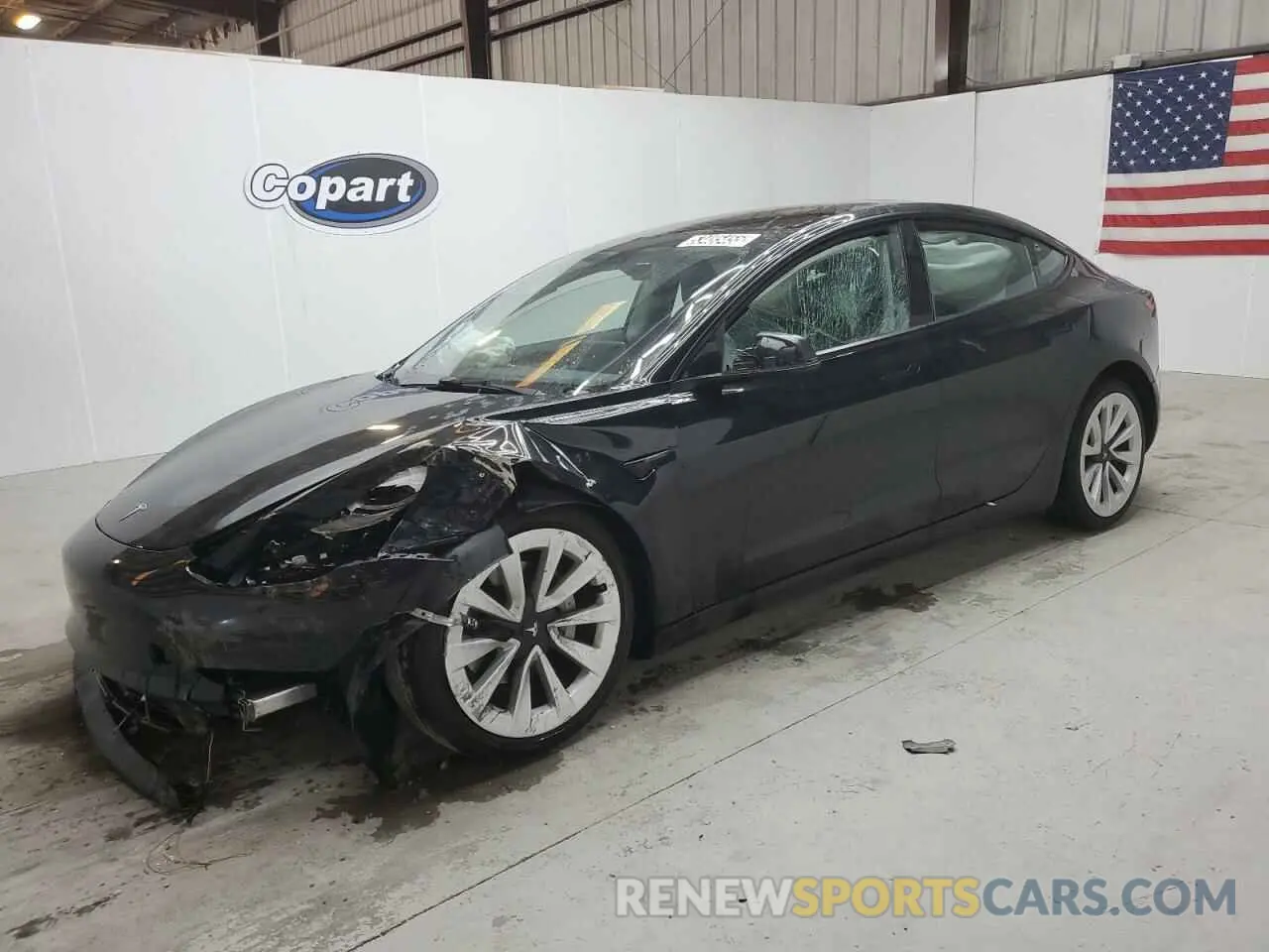 1 Фотография поврежденного автомобиля 5YJ3E1EAXNF371195 TESLA MODEL 3 2022
