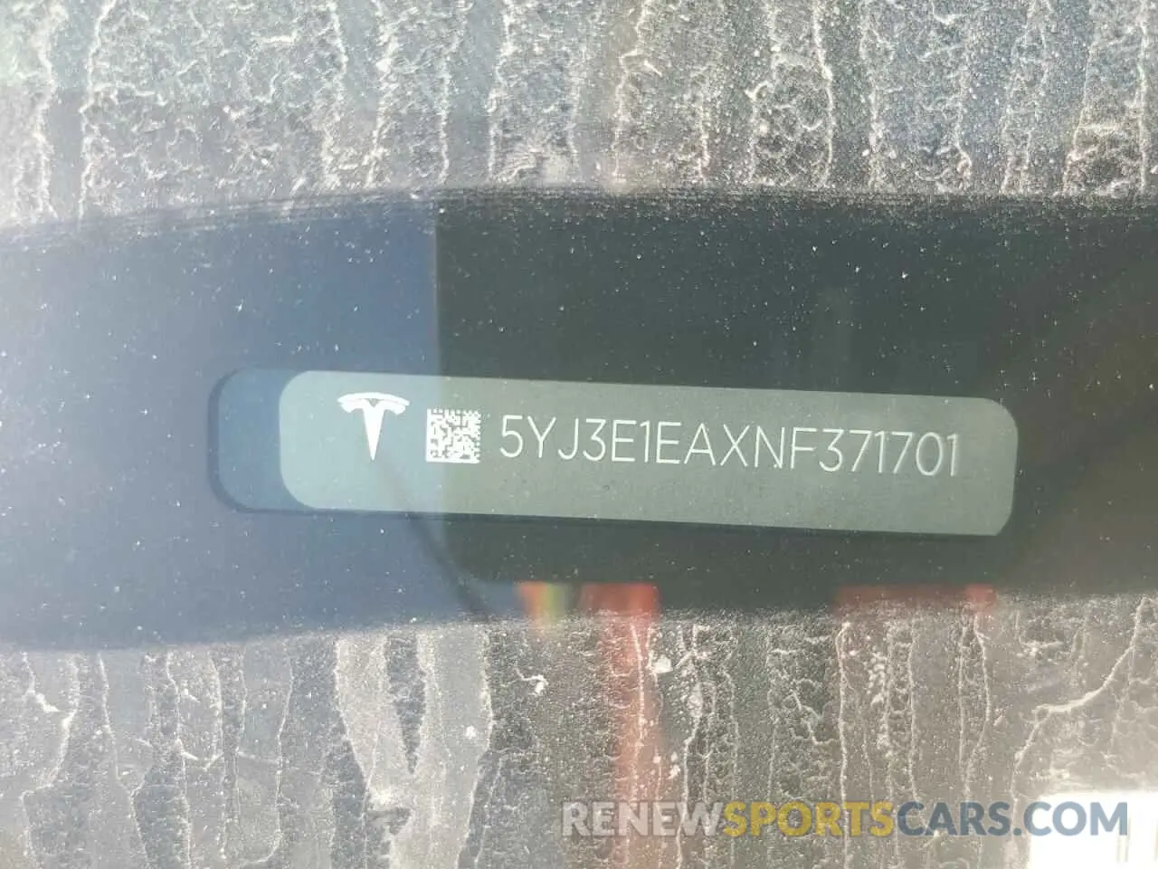 13 Photograph of a damaged car 5YJ3E1EAXNF371701 TESLA MODEL 3 2022
