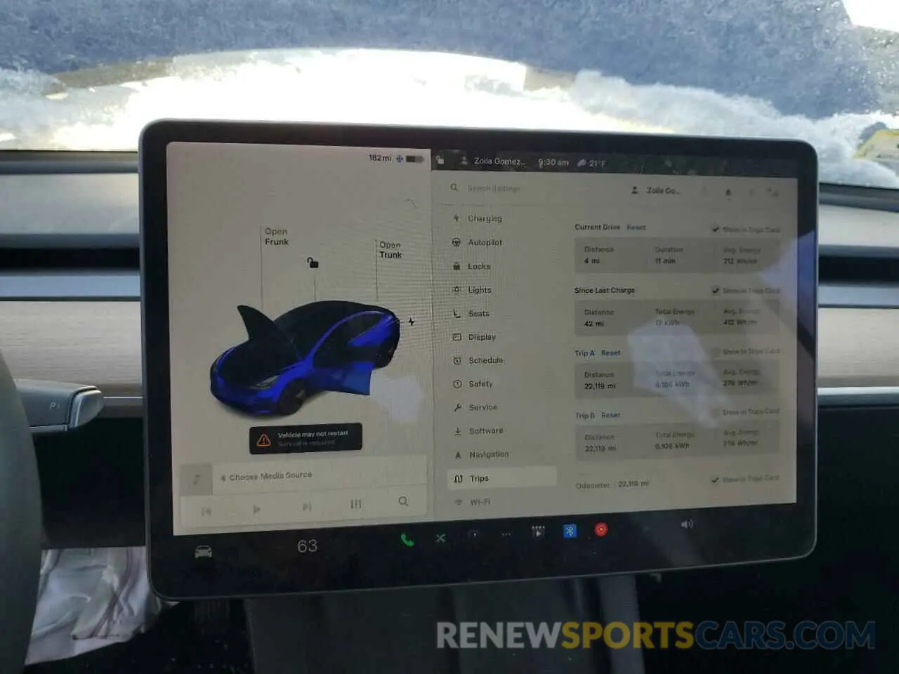 9 Фотография поврежденного автомобиля 5YJ3E1EB0NF103121 TESLA MODEL 3 2022