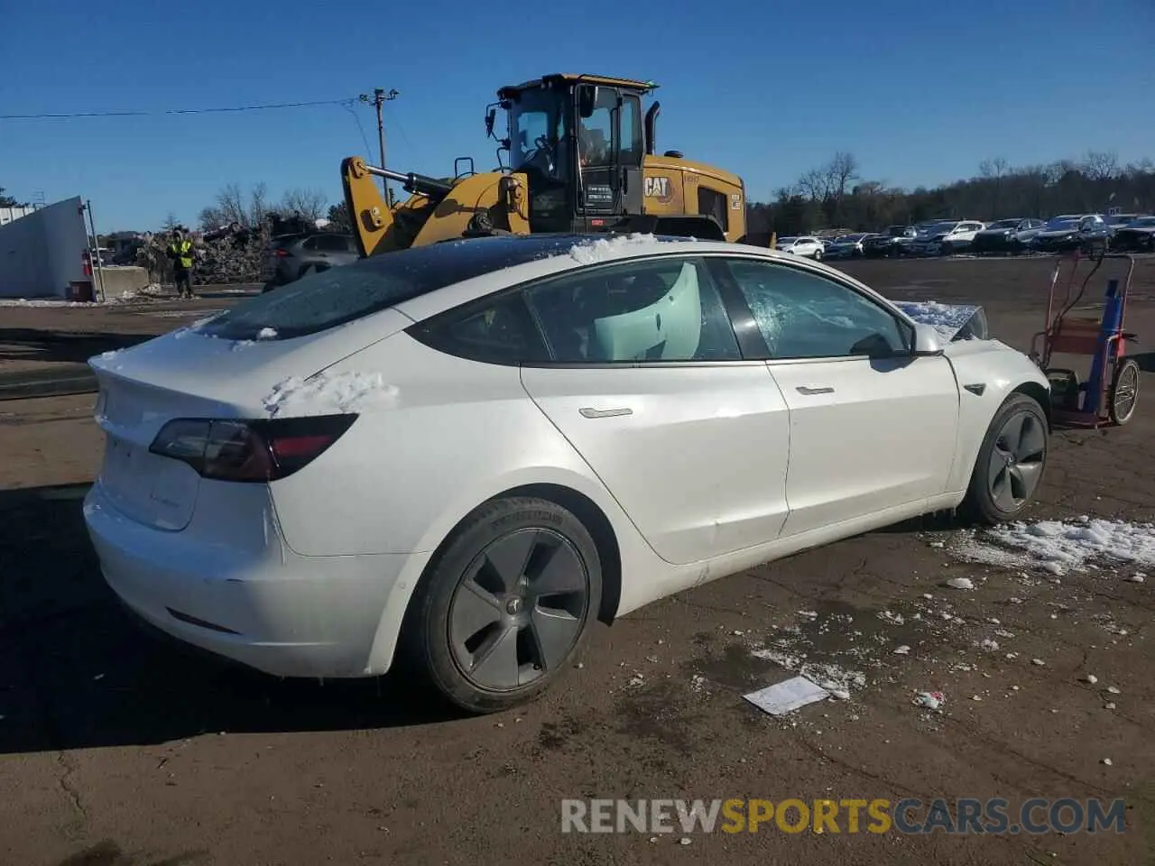 3 Photograph of a damaged car 5YJ3E1EB0NF111378 TESLA MODEL 3 2022