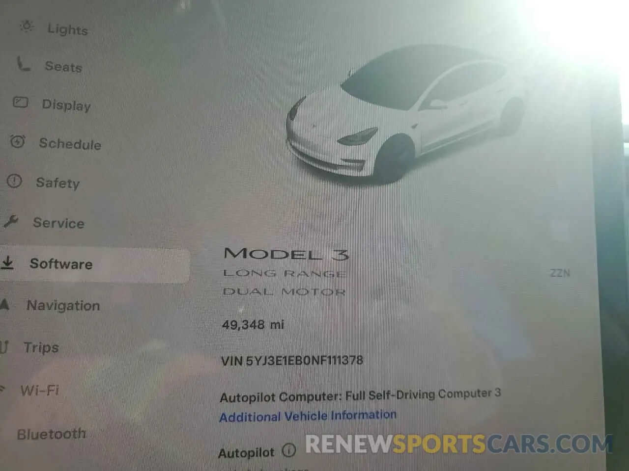 9 Photograph of a damaged car 5YJ3E1EB0NF111378 TESLA MODEL 3 2022