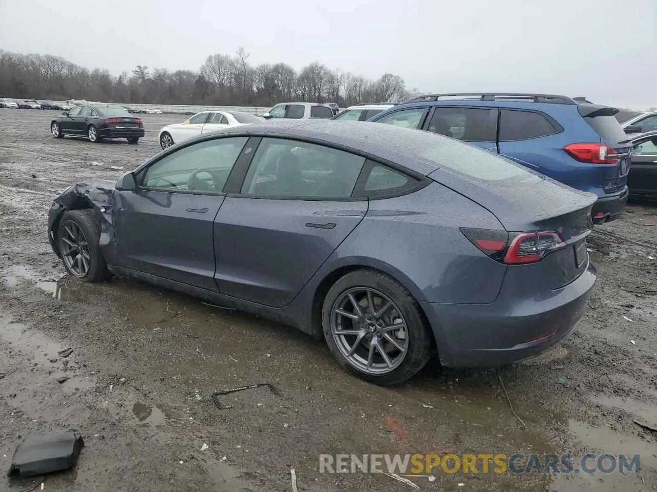 2 Photograph of a damaged car 5YJ3E1EB0NF120016 TESLA MODEL 3 2022