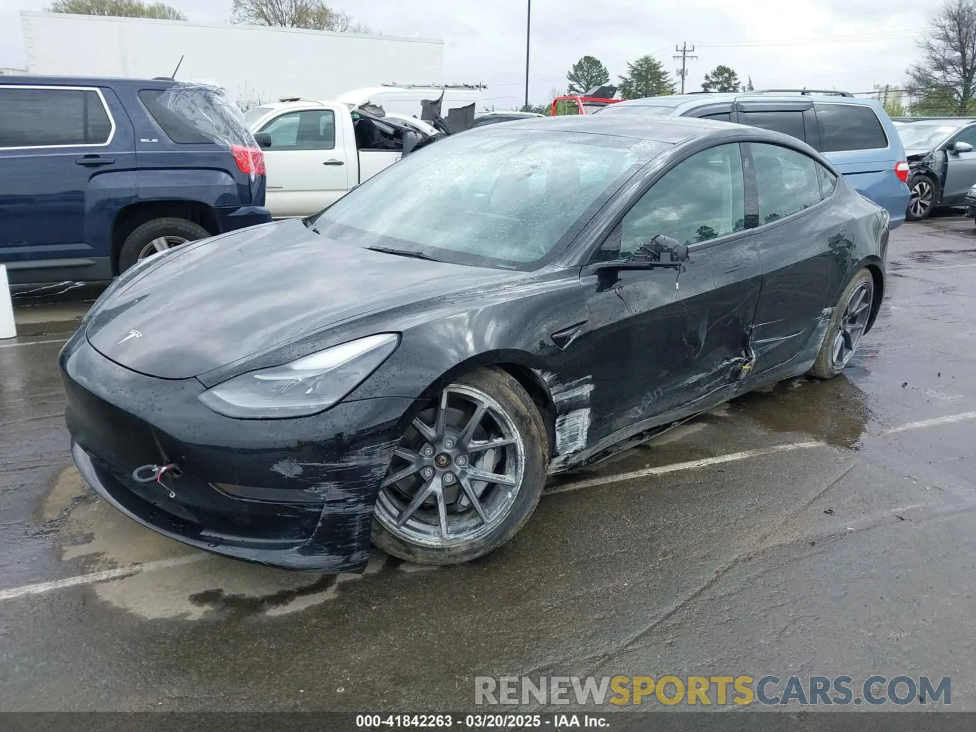 2 Фотография поврежденного автомобиля 5YJ3E1EB0NF122249 TESLA MODEL 3 2022