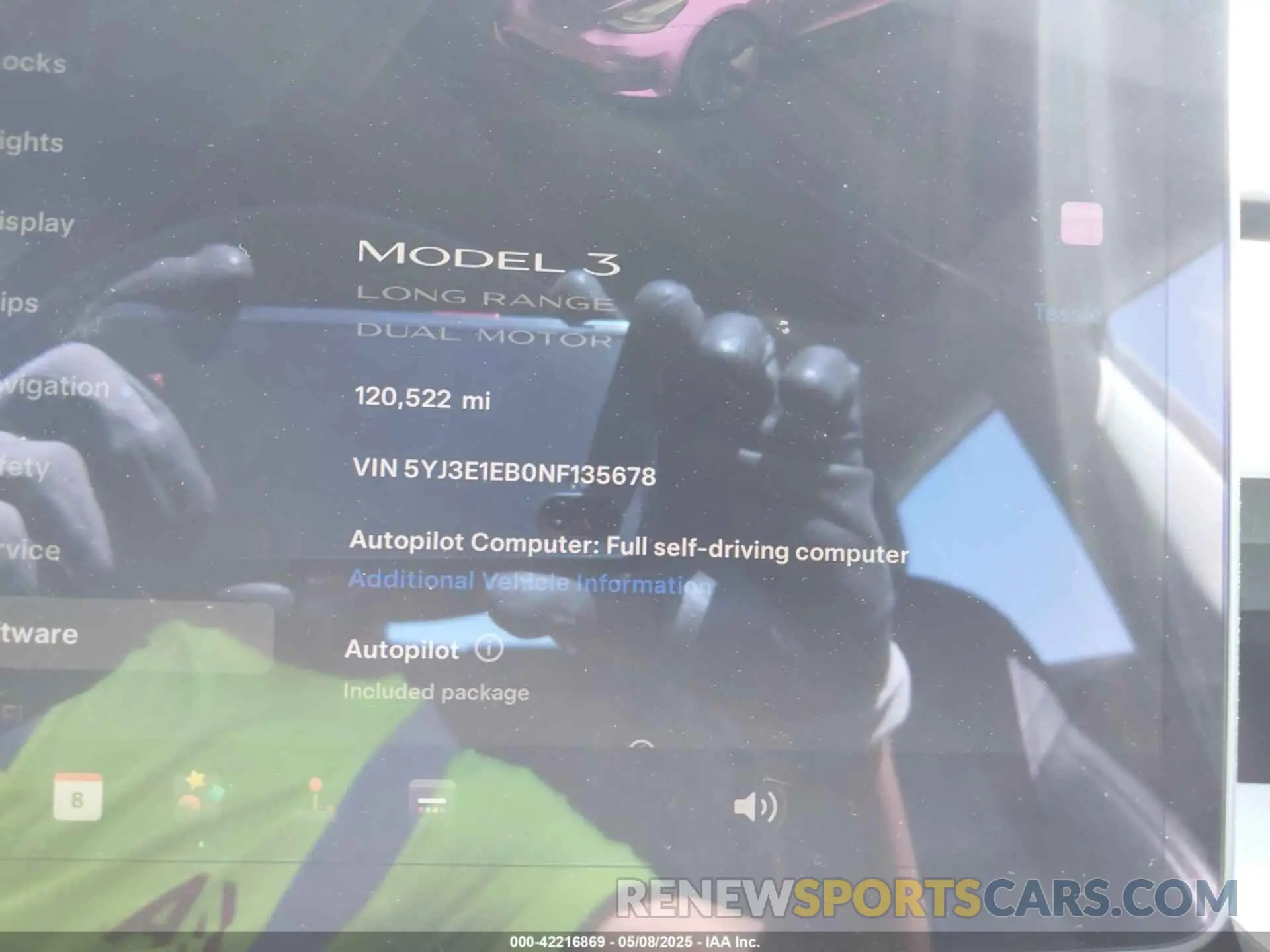 7 Photograph of a damaged car 5YJ3E1EB0NF135678 TESLA MODEL 3 2022