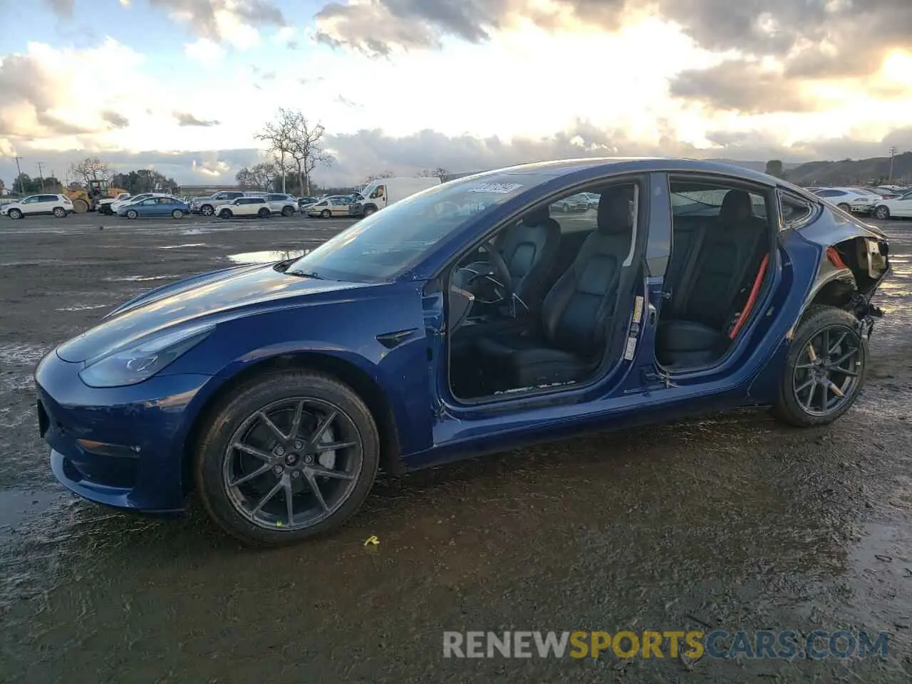 1 Фотография поврежденного автомобиля 5YJ3E1EB0NF147376 TESLA MODEL 3 2022