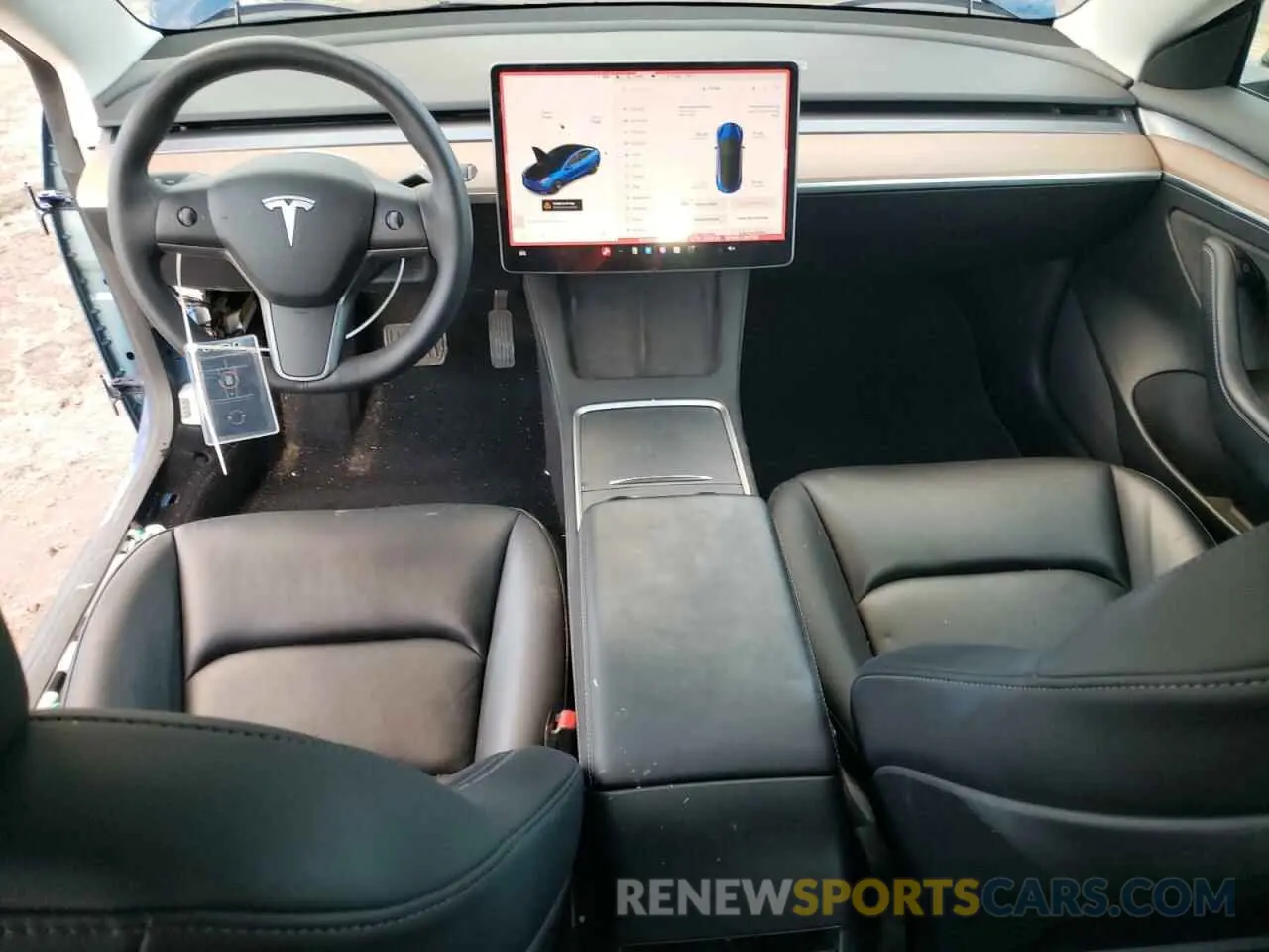 8 Фотография поврежденного автомобиля 5YJ3E1EB0NF147376 TESLA MODEL 3 2022