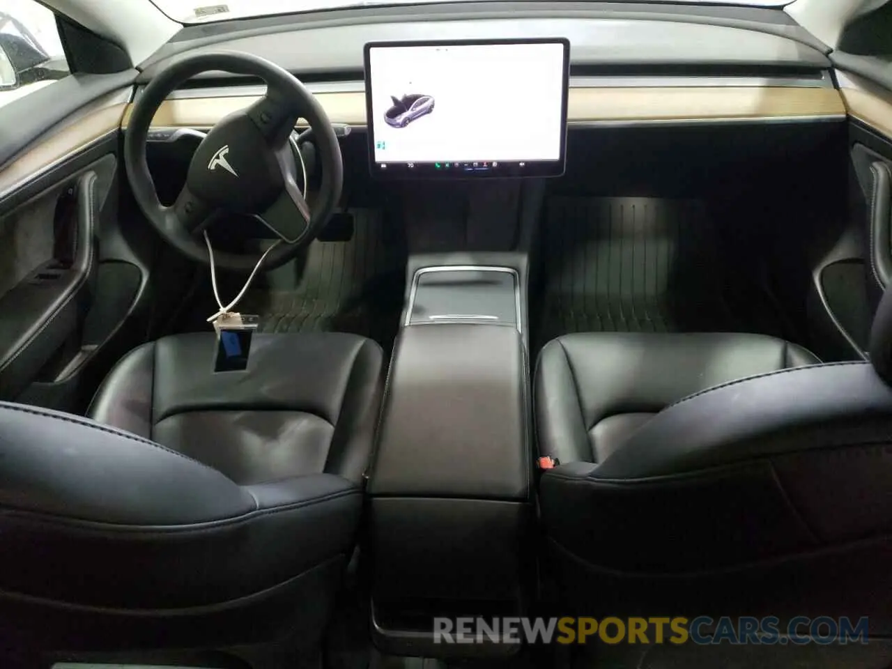 8 Photograph of a damaged car 5YJ3E1EB0NF163674 TESLA MODEL 3 2022