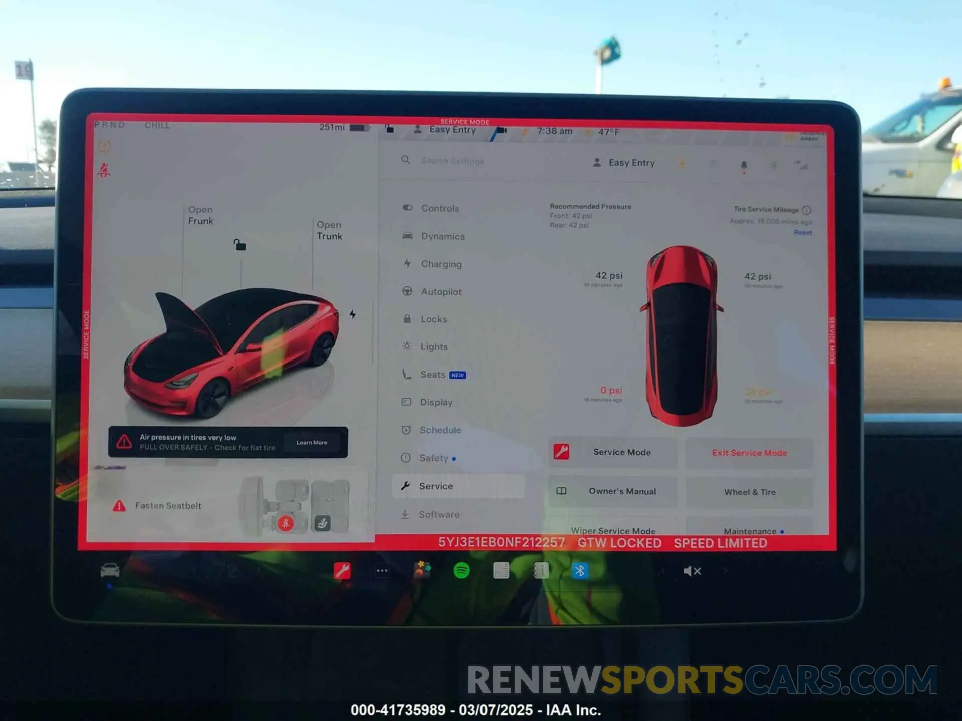 7 Фотография поврежденного автомобиля 5YJ3E1EB0NF212257 TESLA MODEL 3 2022