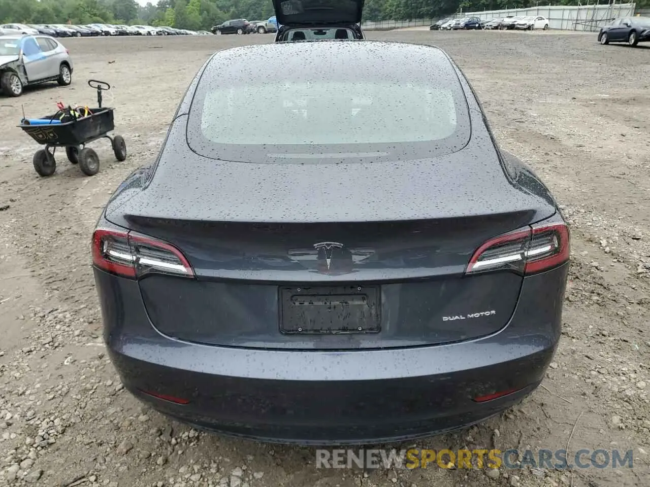 6 Фотография поврежденного автомобиля 5YJ3E1EB0NF232024 TESLA MODEL 3 2022