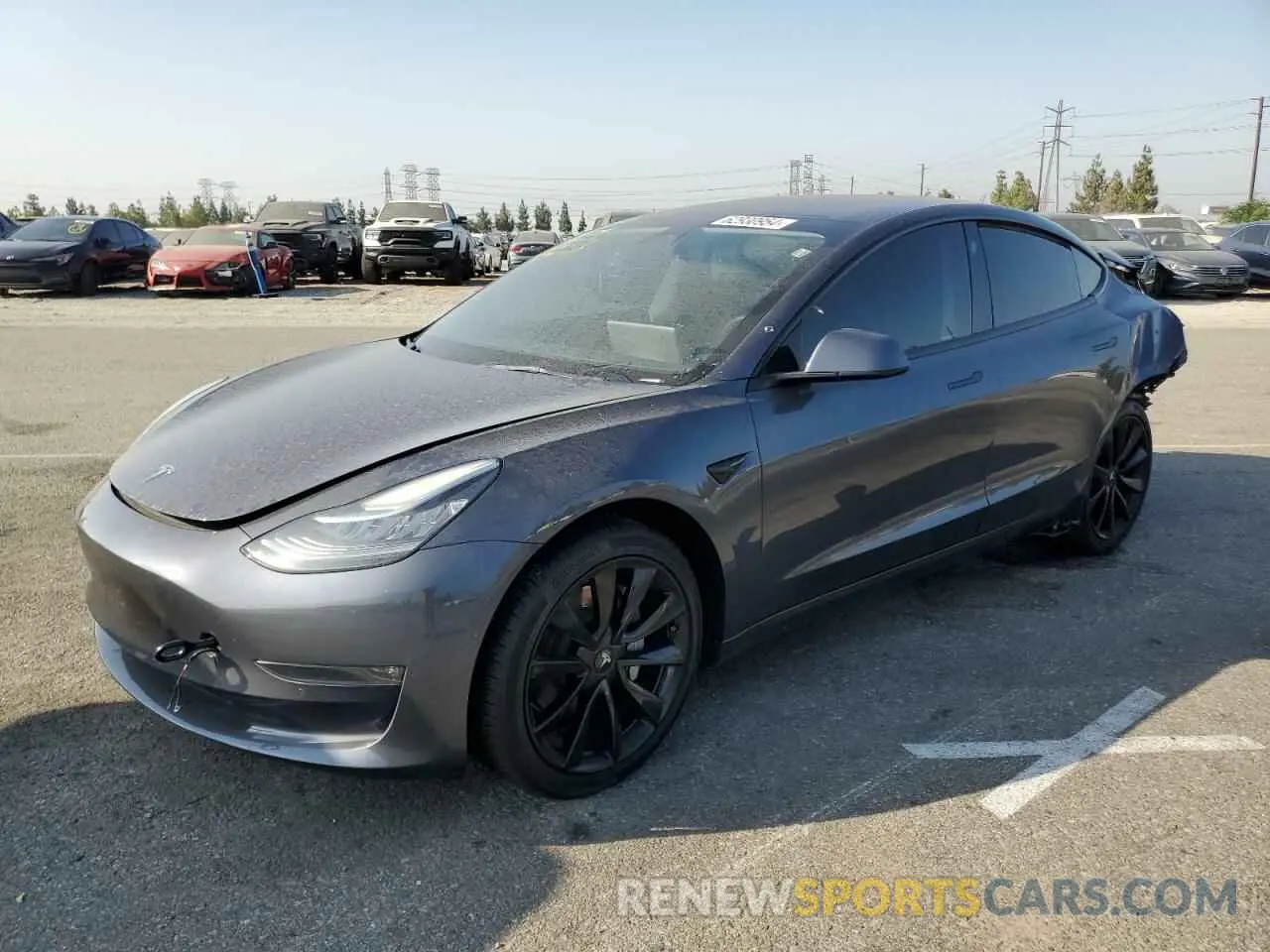 1 Фотография поврежденного автомобиля 5YJ3E1EB0NF261314 TESLA MODEL 3 2022