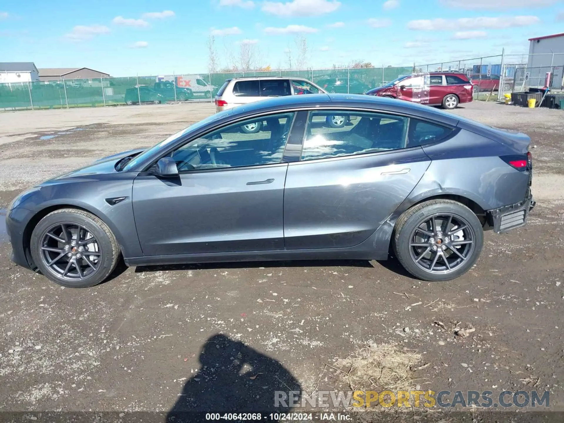 14 Photograph of a damaged car 5YJ3E1EB0NF278789 TESLA MODEL 3 2022