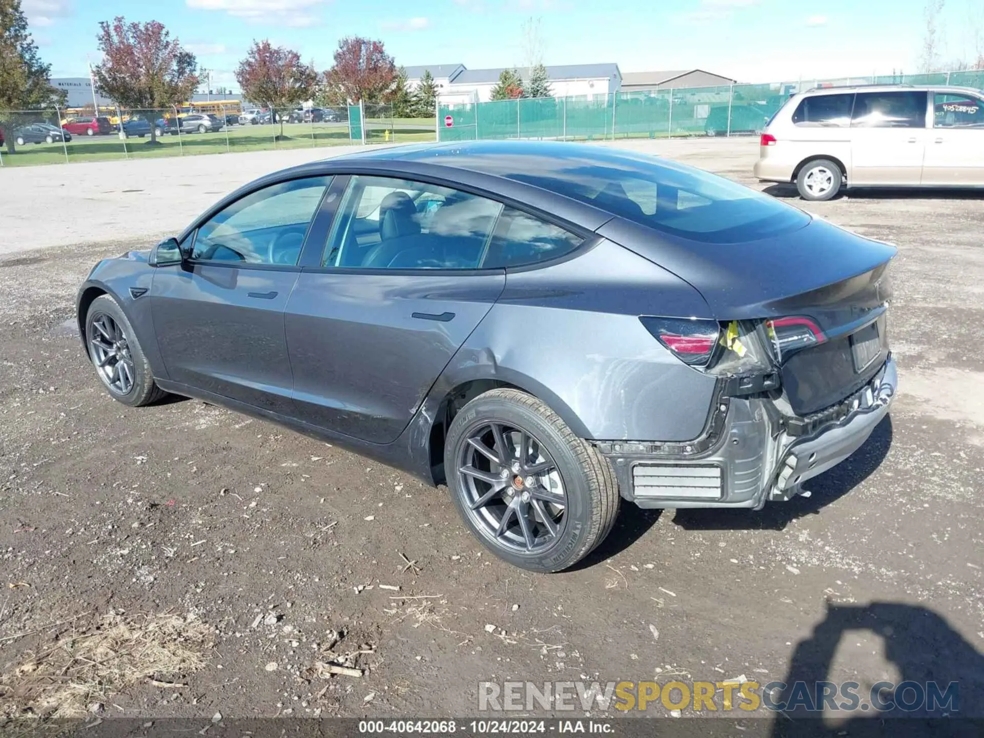 3 Photograph of a damaged car 5YJ3E1EB0NF278789 TESLA MODEL 3 2022