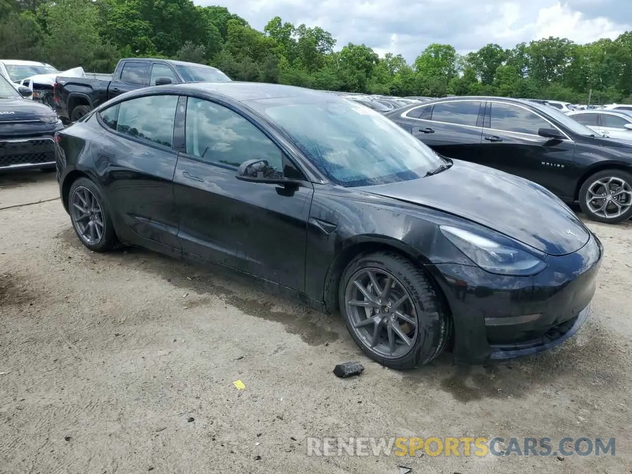 4 Фотография поврежденного автомобиля 5YJ3E1EB0NF286553 TESLA MODEL 3 2022