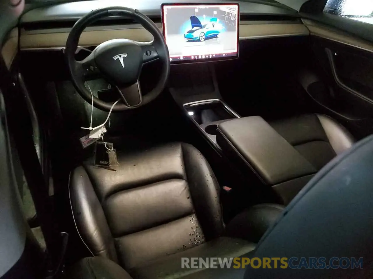 8 Photograph of a damaged car 5YJ3E1EB0NF287072 TESLA MODEL 3 2022