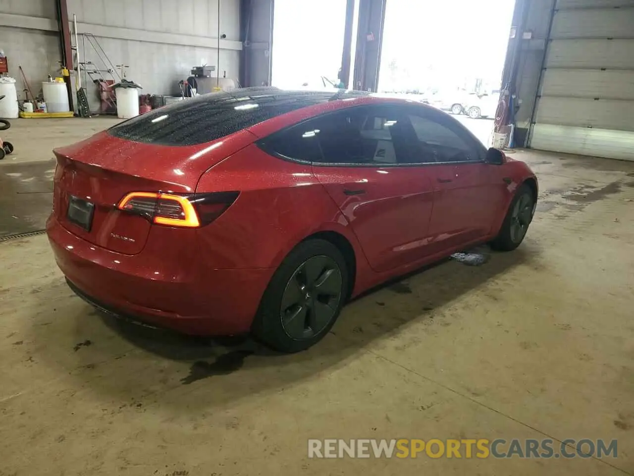 3 Photograph of a damaged car 5YJ3E1EB0NF290070 TESLA MODEL 3 2022