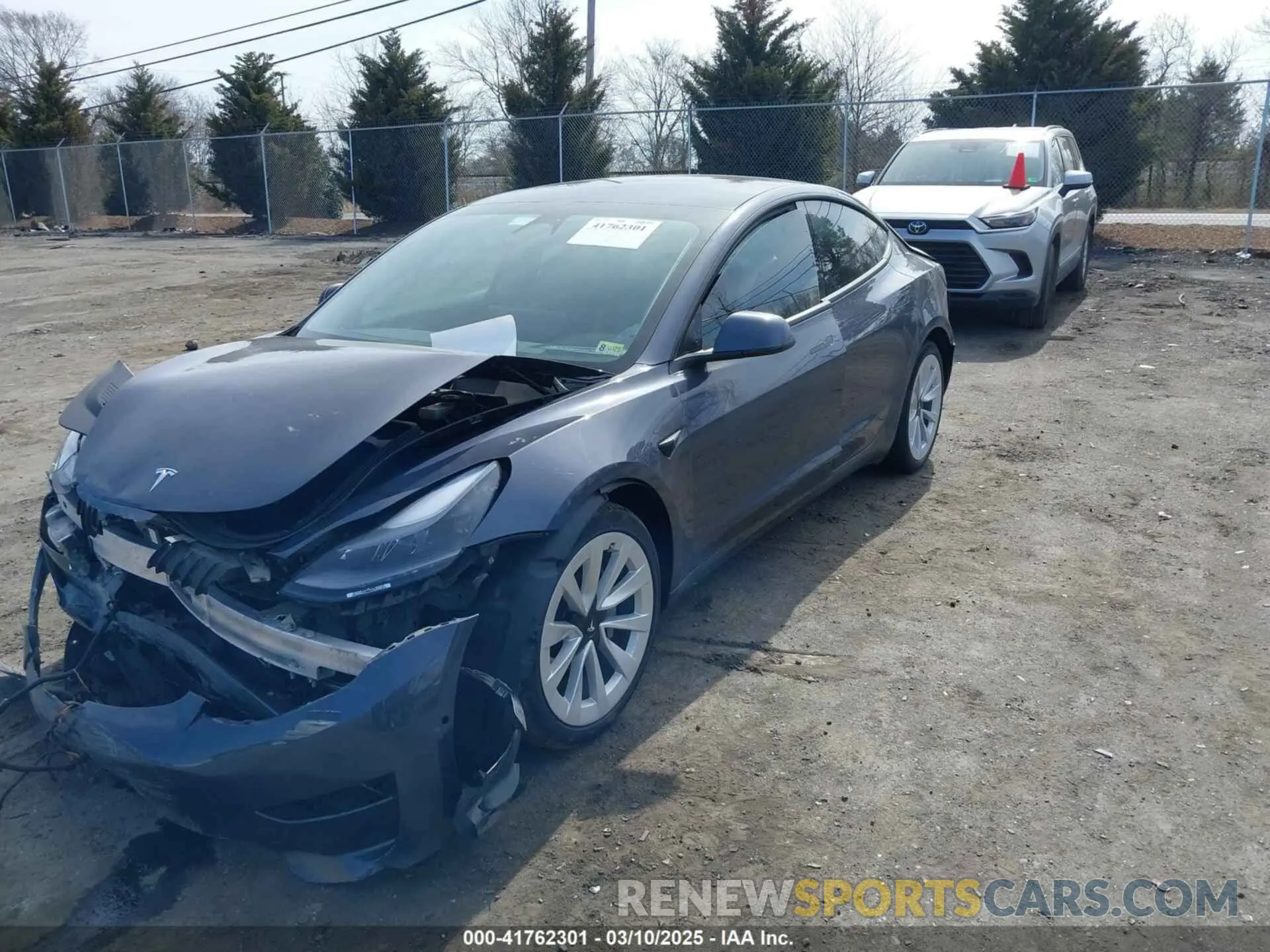 2 Фотография поврежденного автомобиля 5YJ3E1EB0NF314870 TESLA MODEL 3 2022