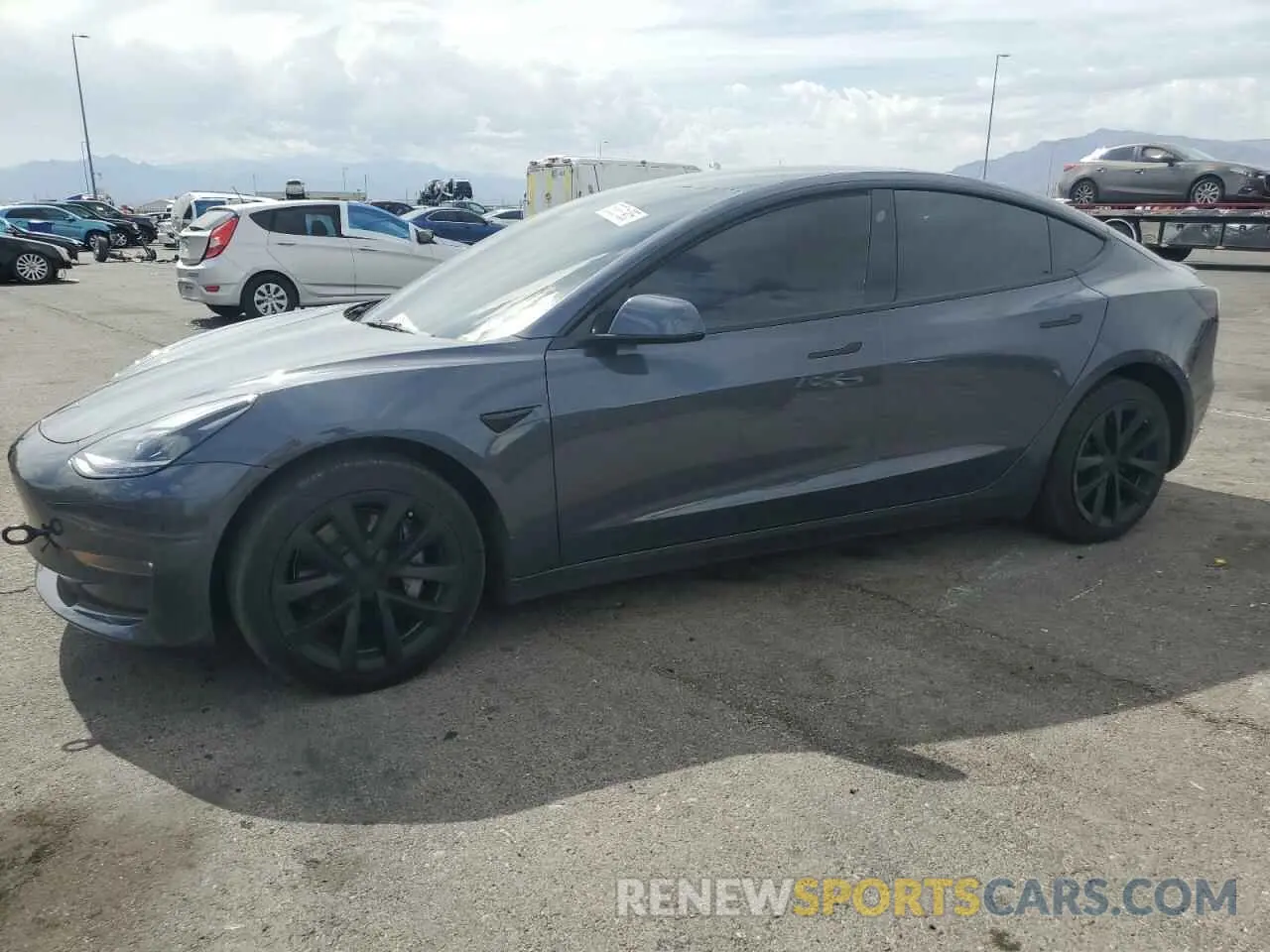 1 Photograph of a damaged car 5YJ3E1EB0NF329143 TESLA MODEL 3 2022