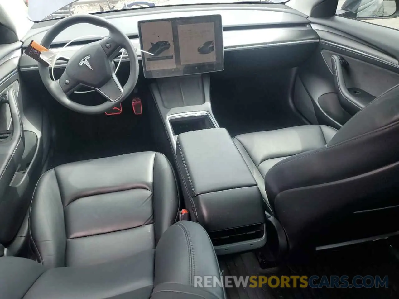 8 Photograph of a damaged car 5YJ3E1EB0NF329143 TESLA MODEL 3 2022