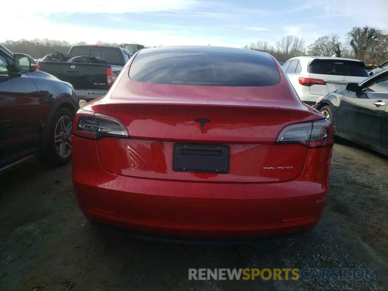6 Photograph of a damaged car 5YJ3E1EB0NF348890 TESLA MODEL 3 2022