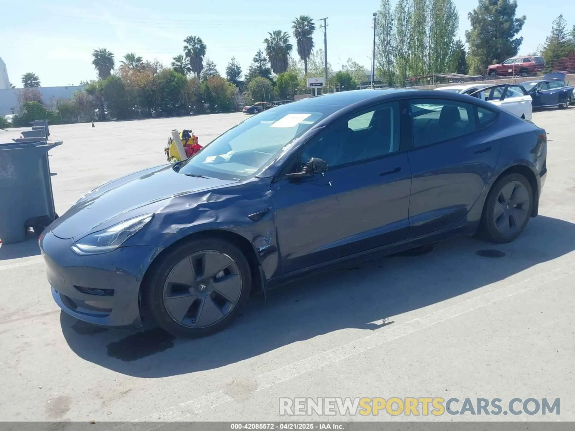 2 Фотография поврежденного автомобиля 5YJ3E1EB0NF364989 TESLA MODEL 3 2022