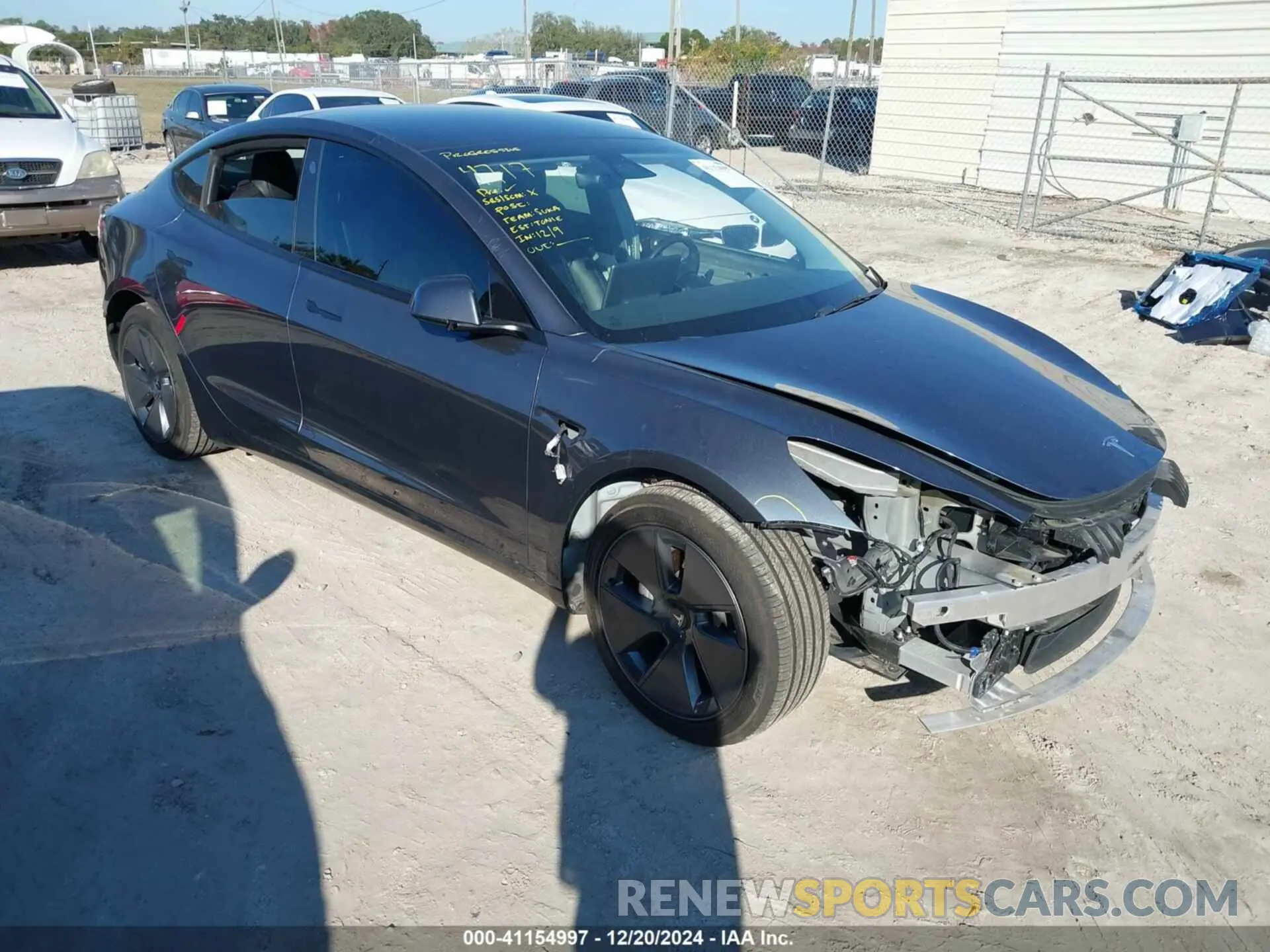 1 Photograph of a damaged car 5YJ3E1EB1NF103340 TESLA MODEL 3 2022