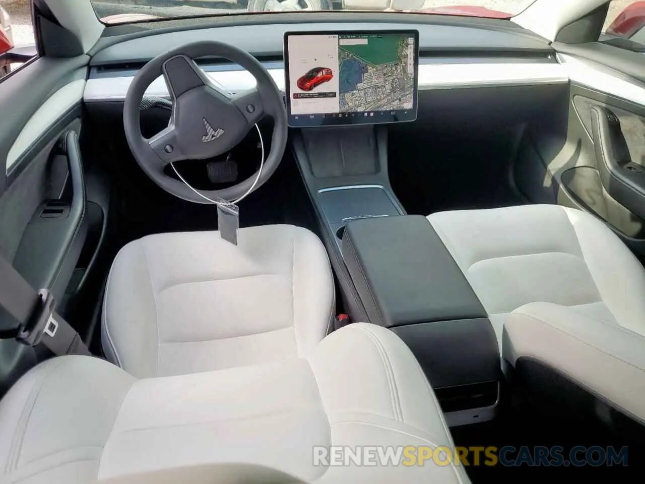 8 Photograph of a damaged car 5YJ3E1EB1NF115200 TESLA MODEL 3 2022