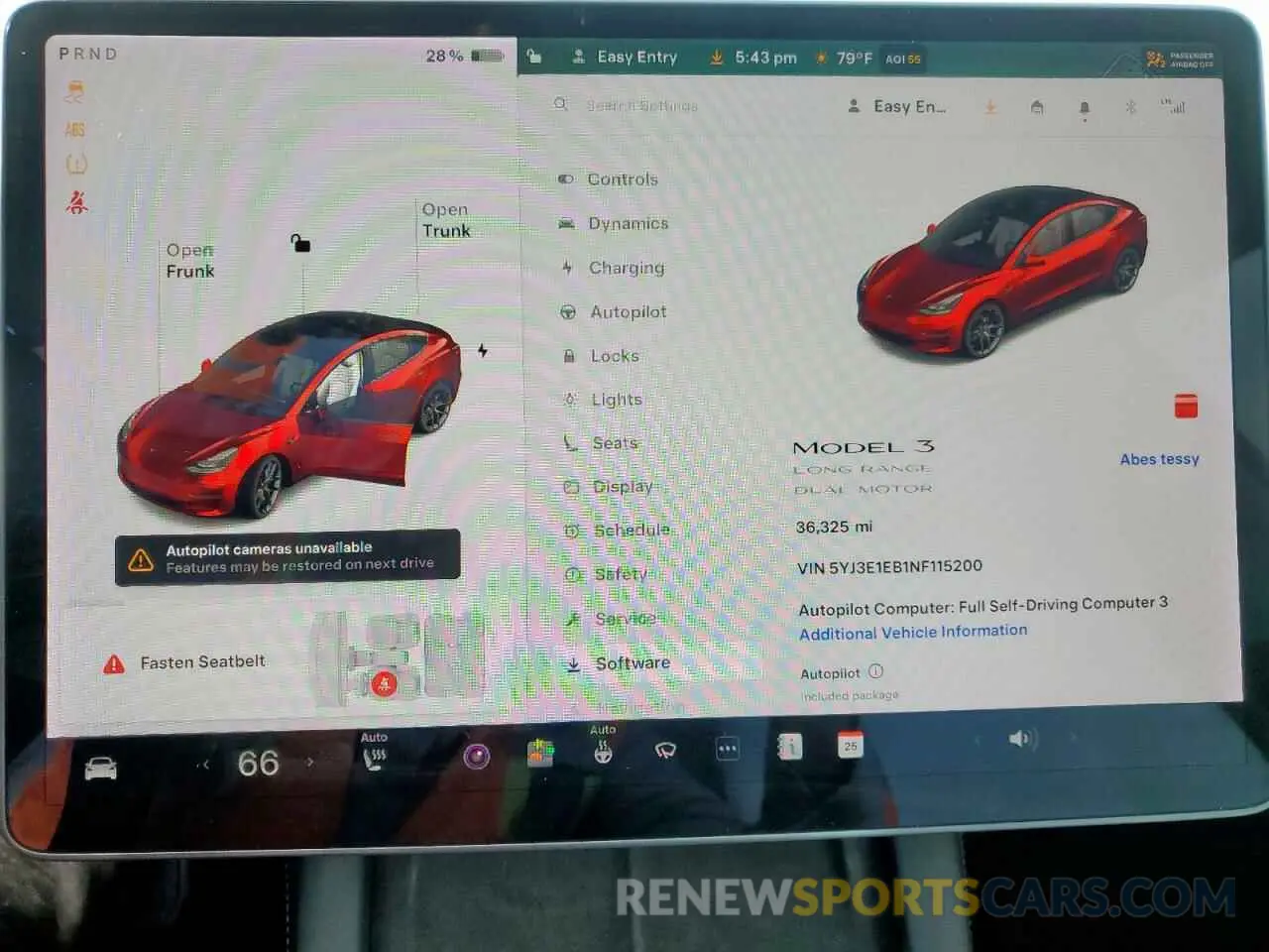9 Photograph of a damaged car 5YJ3E1EB1NF115200 TESLA MODEL 3 2022