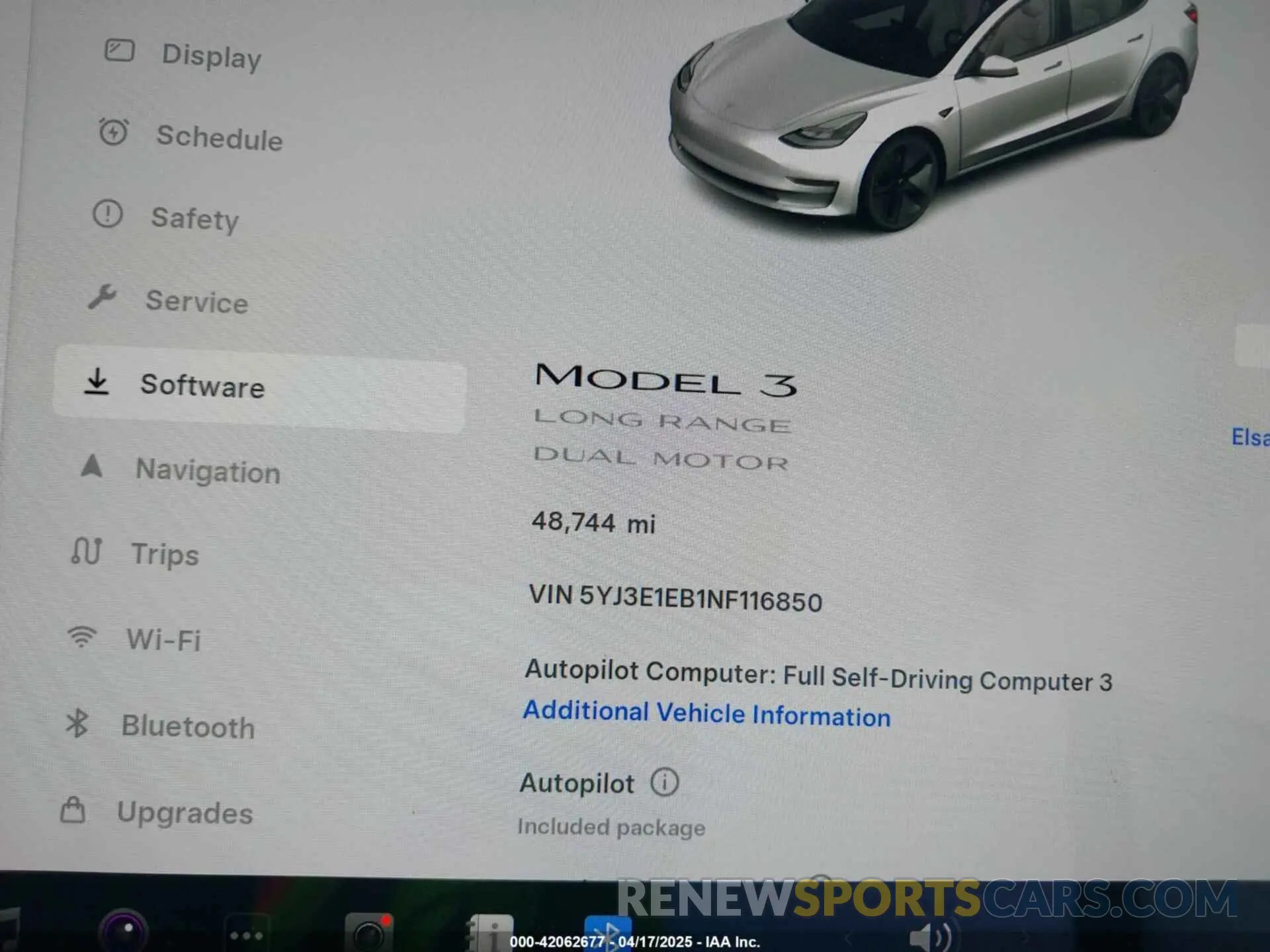 14 Photograph of a damaged car 5YJ3E1EB1NF116850 TESLA MODEL 3 2022