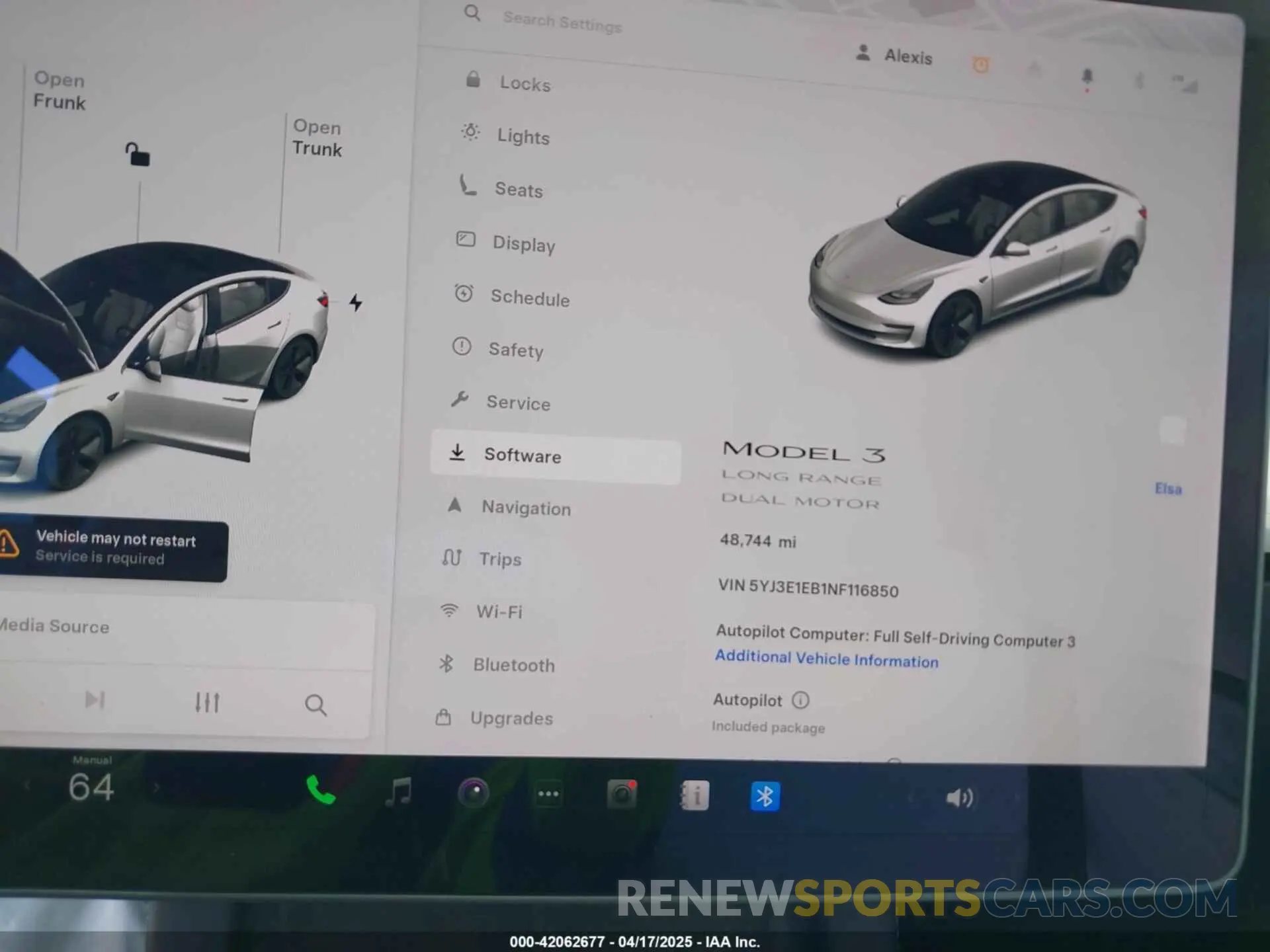 7 Photograph of a damaged car 5YJ3E1EB1NF116850 TESLA MODEL 3 2022
